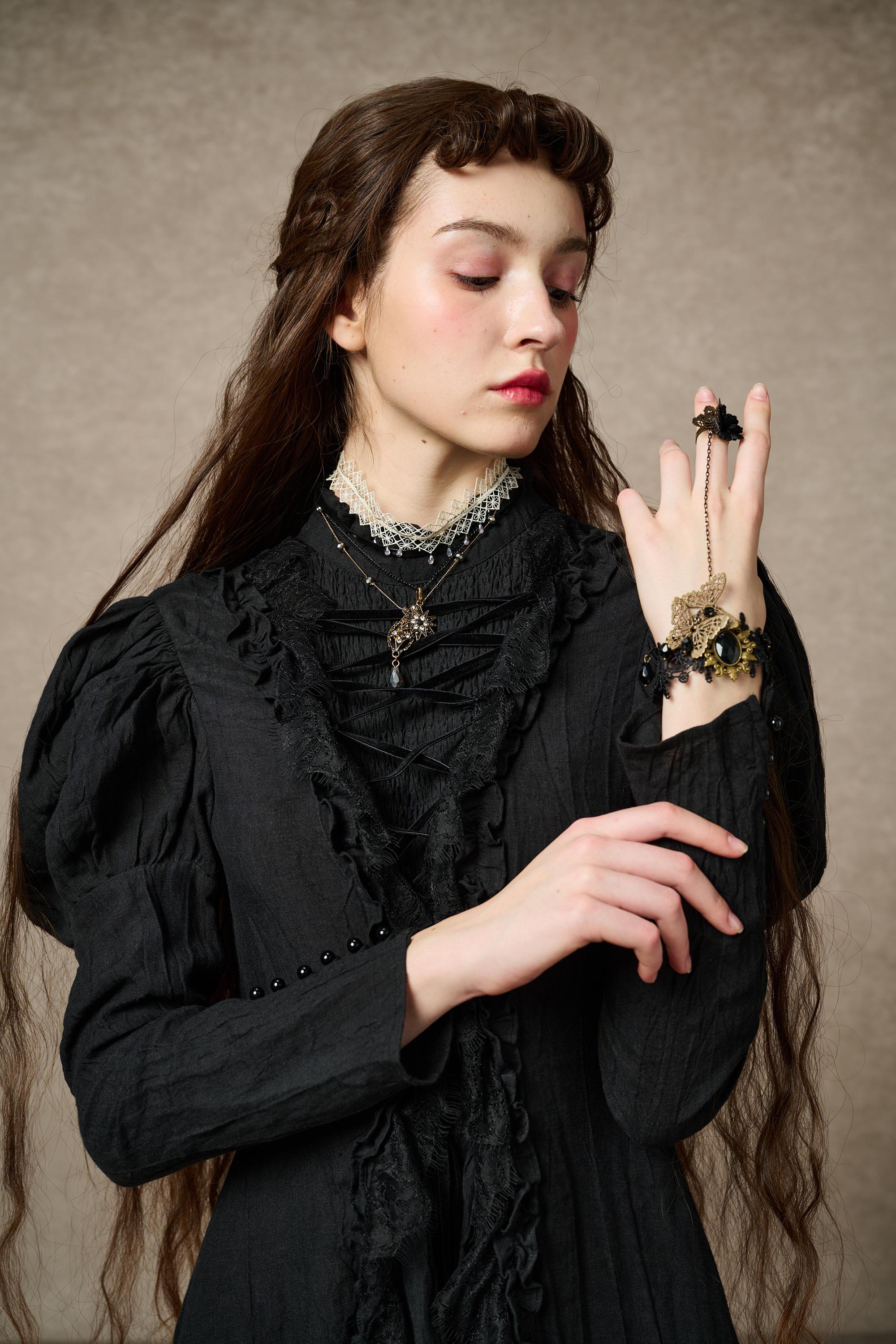 Elizabeth 15 | Victorian Linen Dress - Image 11