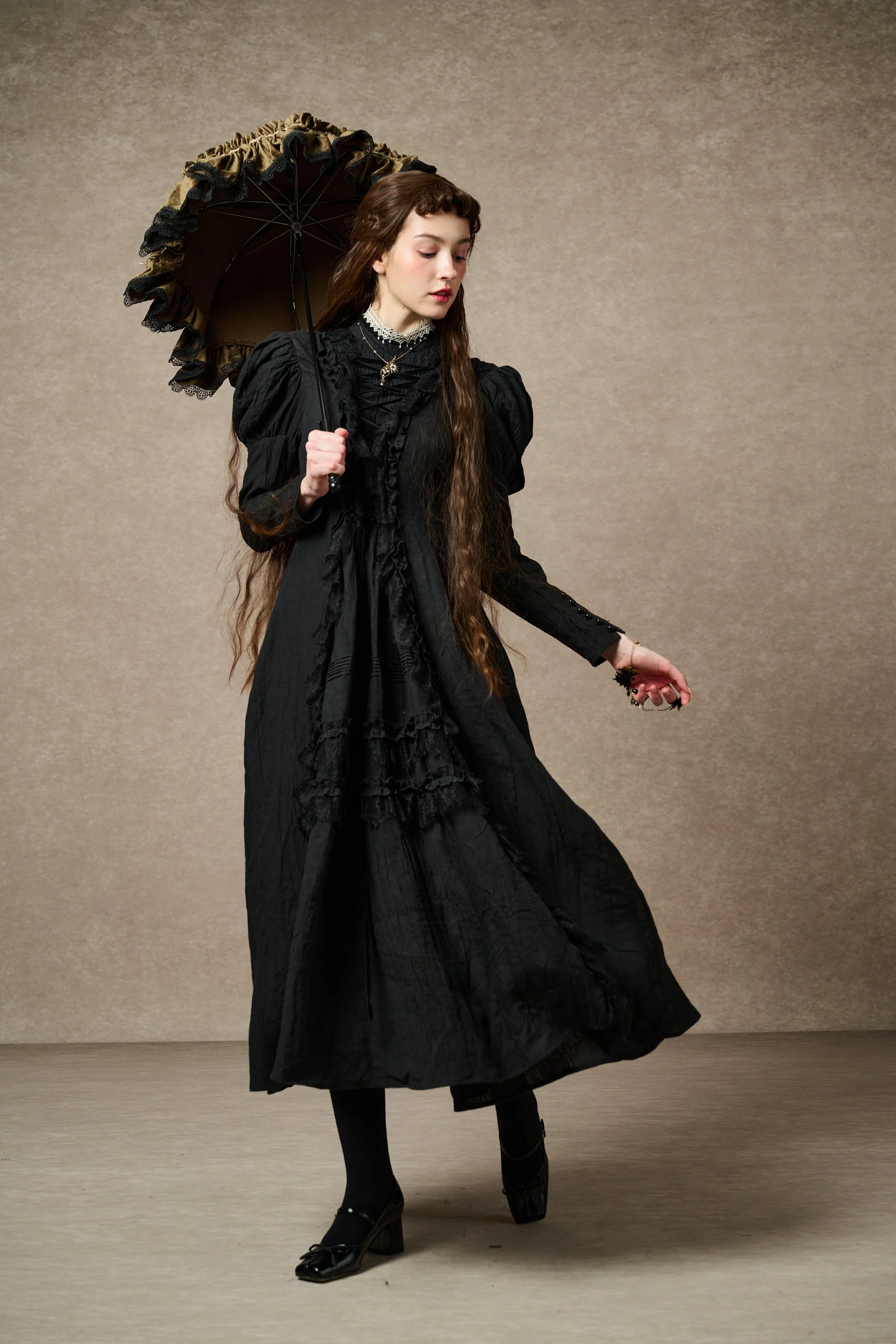 Elizabeth 15 | Victorian Linen Dress - Image 17