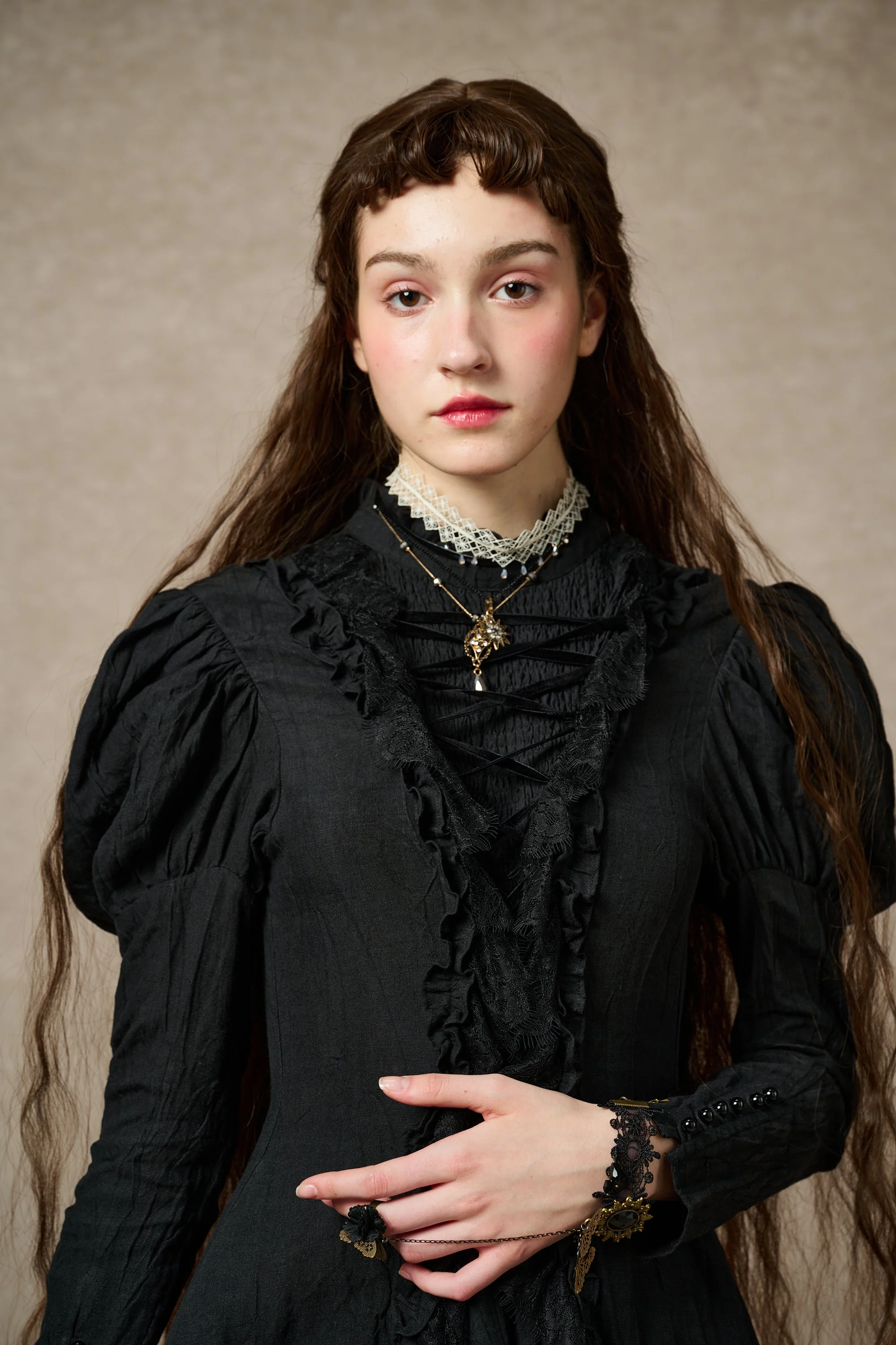 Elizabeth 15 | Victorian Linen Dress - Image 20