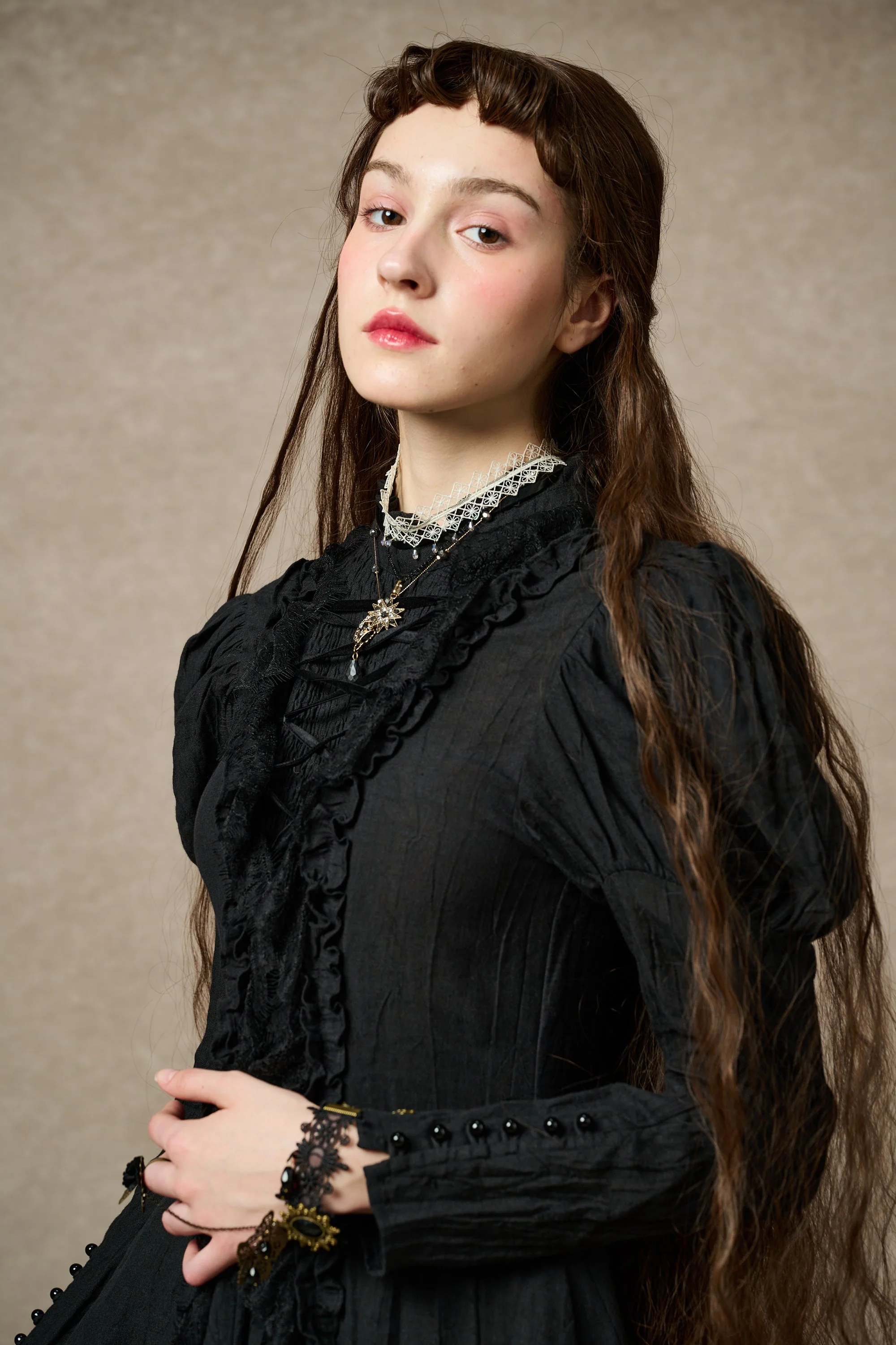 Elizabeth 15 | Victorian Linen Dress - Image 21