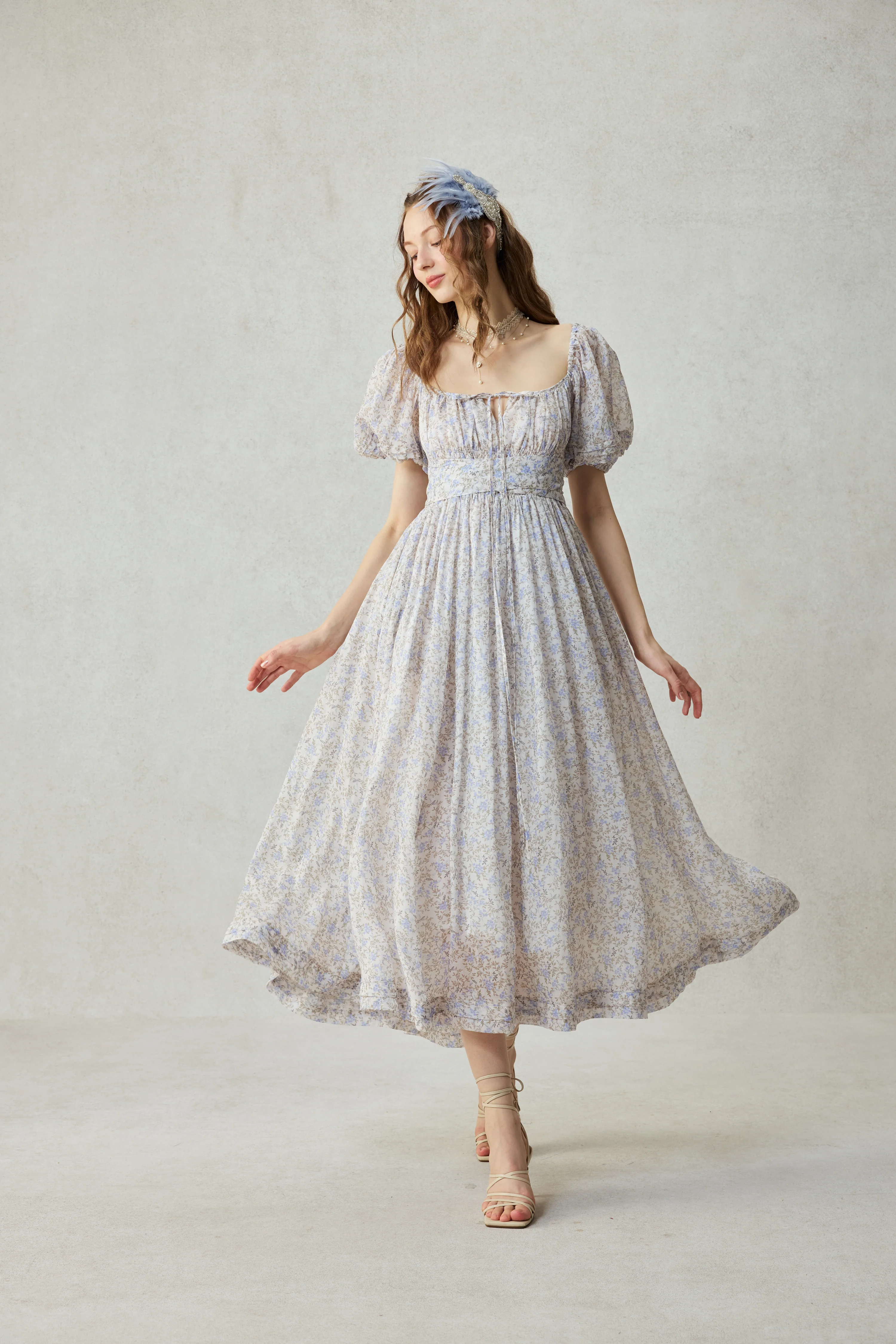 Alice 19 | Floral linen dress - Image 5