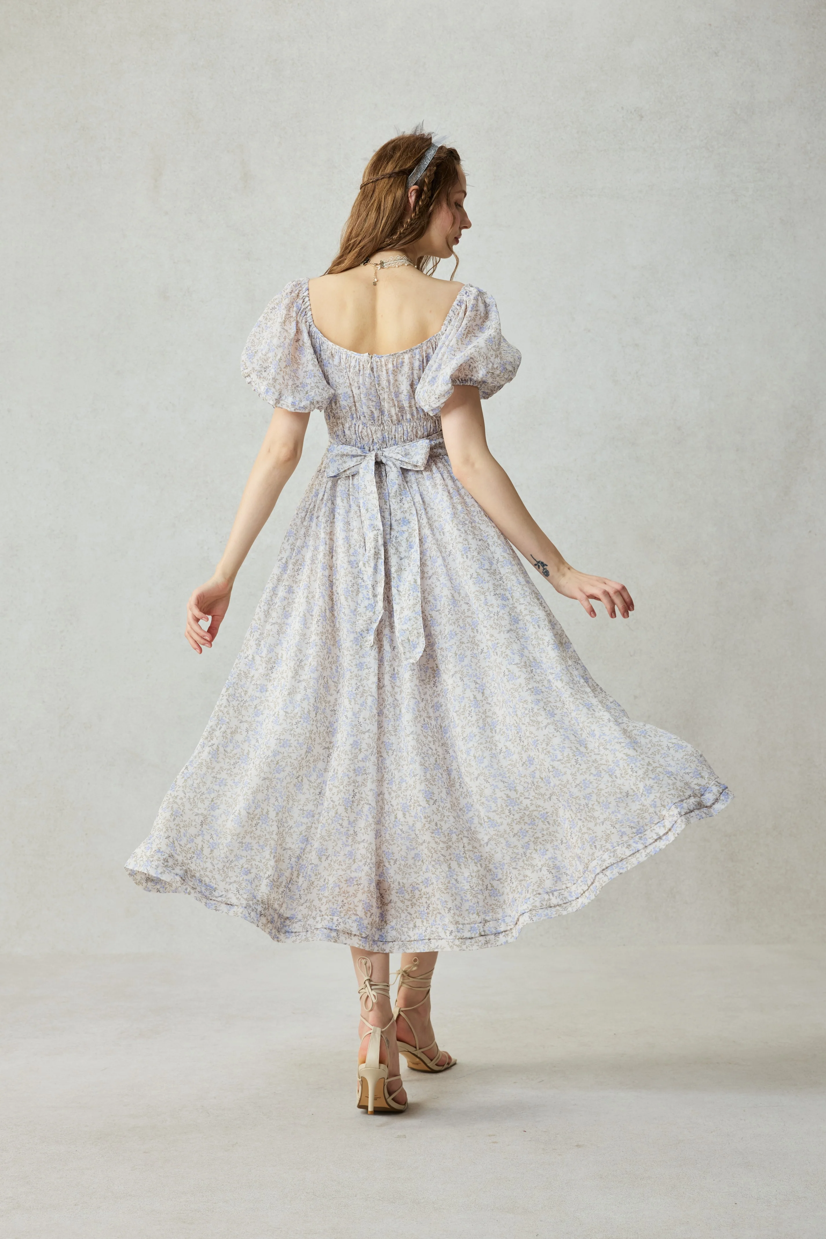 Alice 19 | Floral linen dress - Image 8