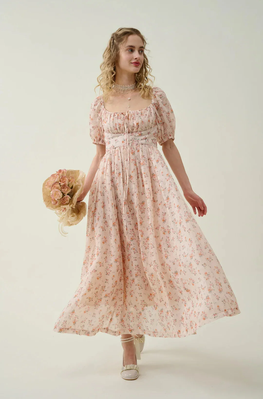 Alice 19 | Floral linen dress - Image 5