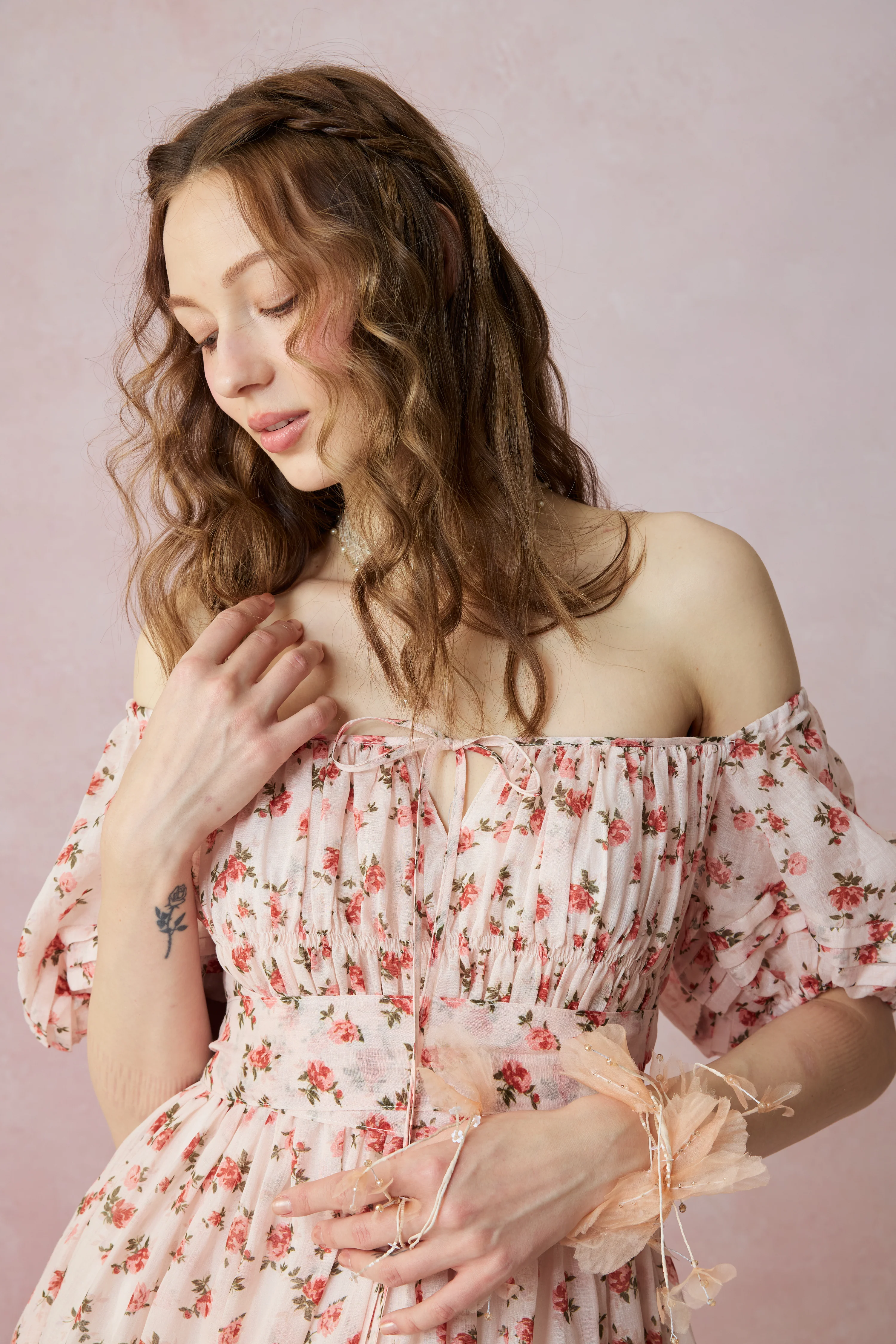 Alice 19 | Floral linen dress - Image 3