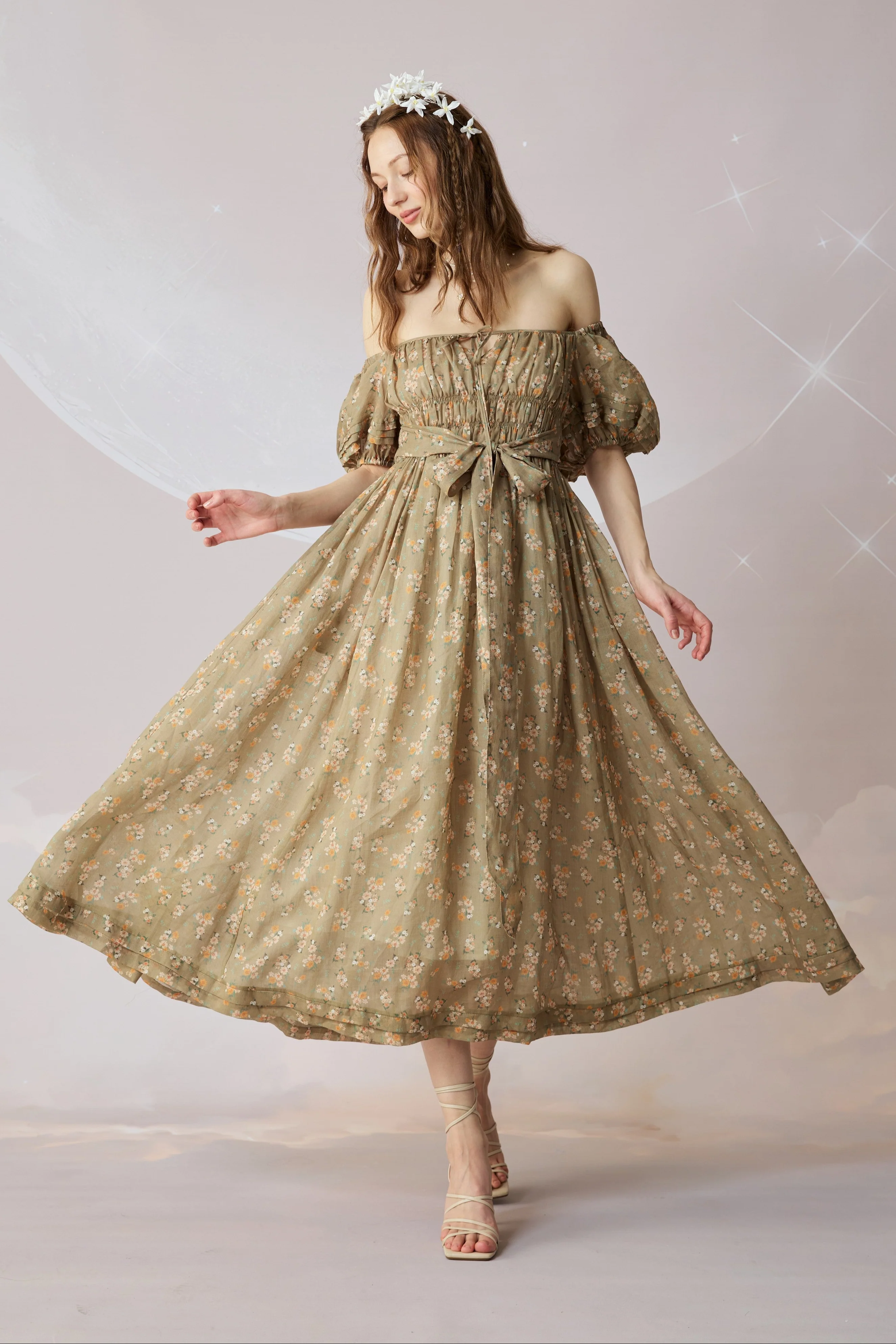 Alice 19 | Floral linen dress - Image 23