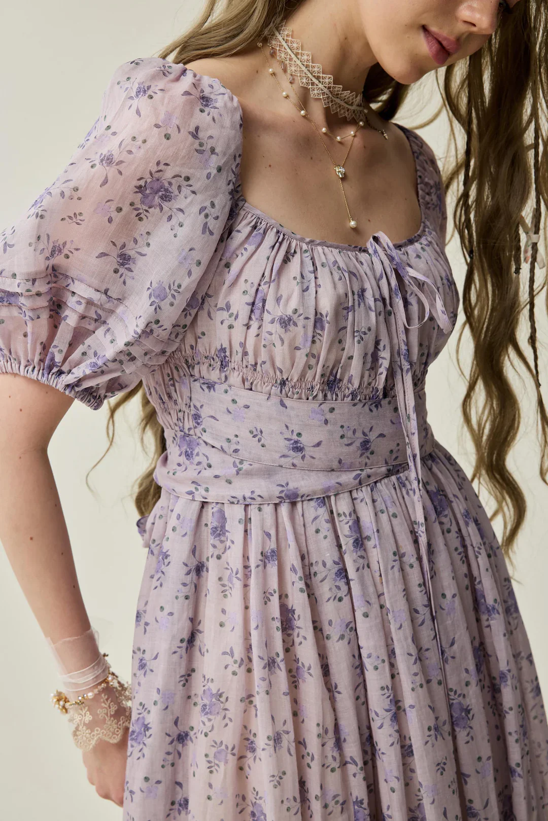 Alice 19 | Floral linen dress - Image 9