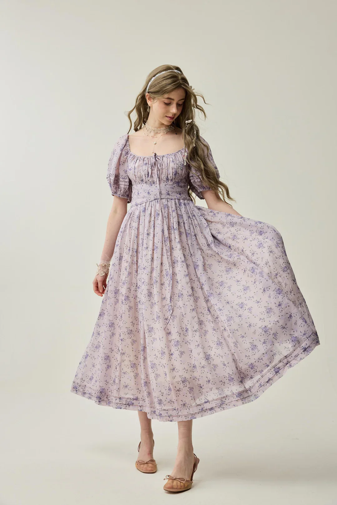 Alice 19 | Floral linen dress - Image 24