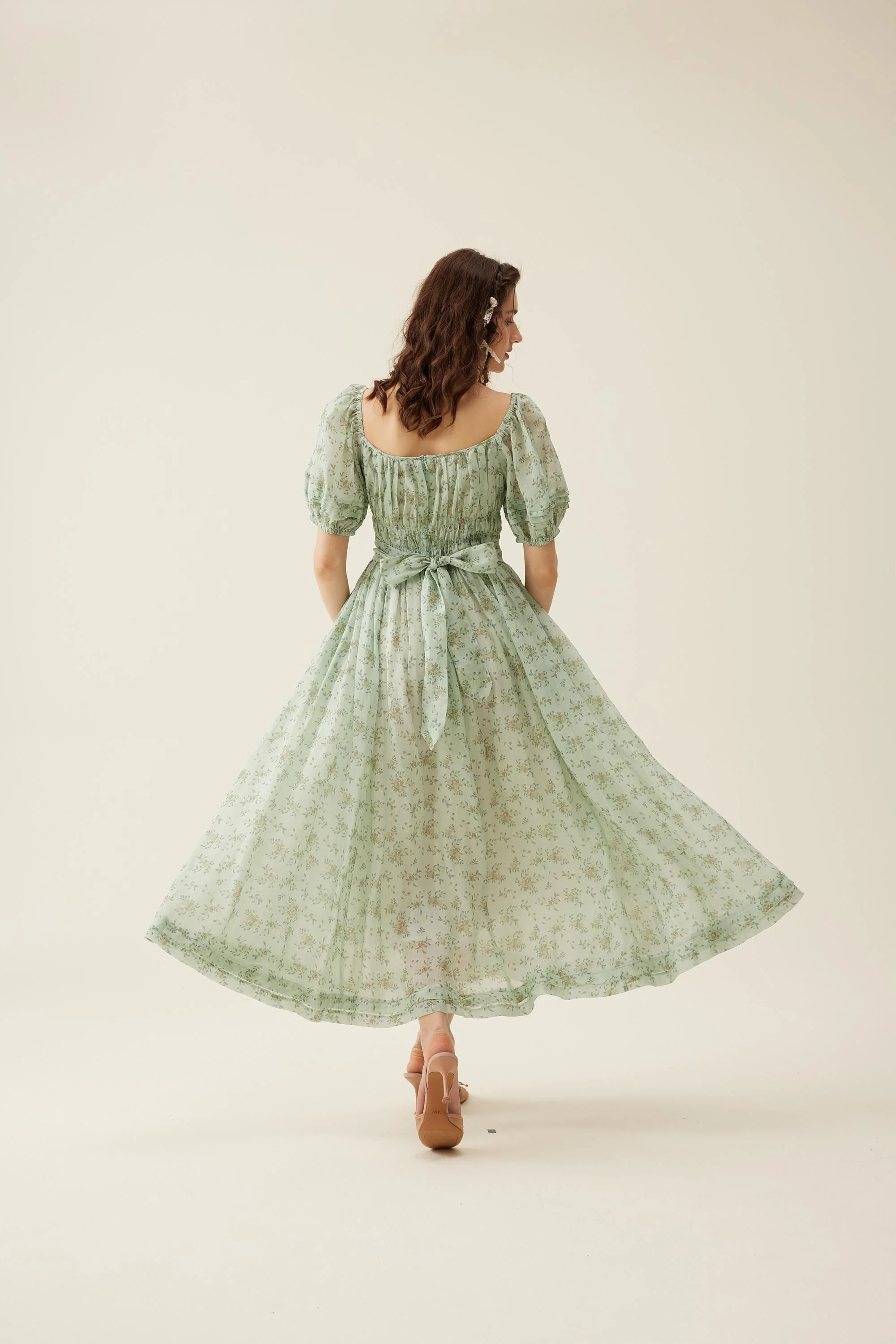 Alice 19 | Floral linen dress - Image 14