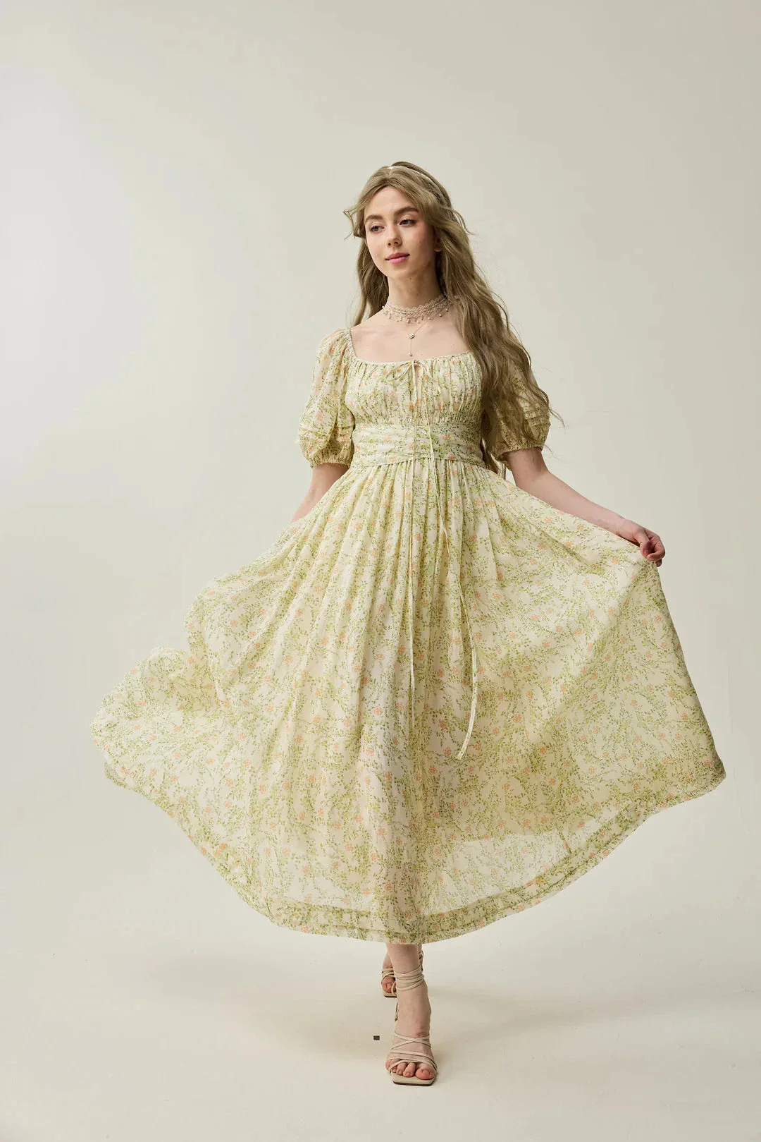 Alice 19 | Floral linen dress - Image 17