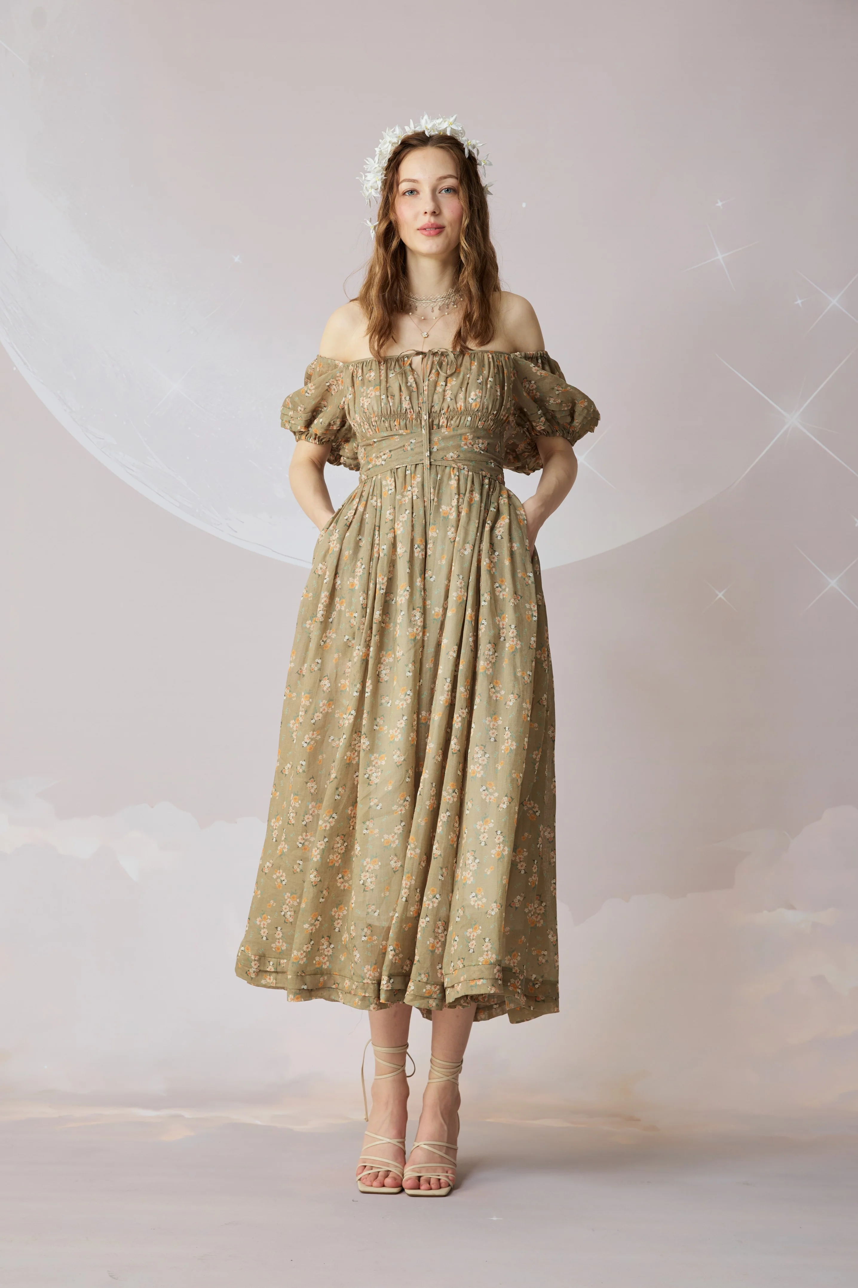 Alice 19 | Floral linen dress - Image 38