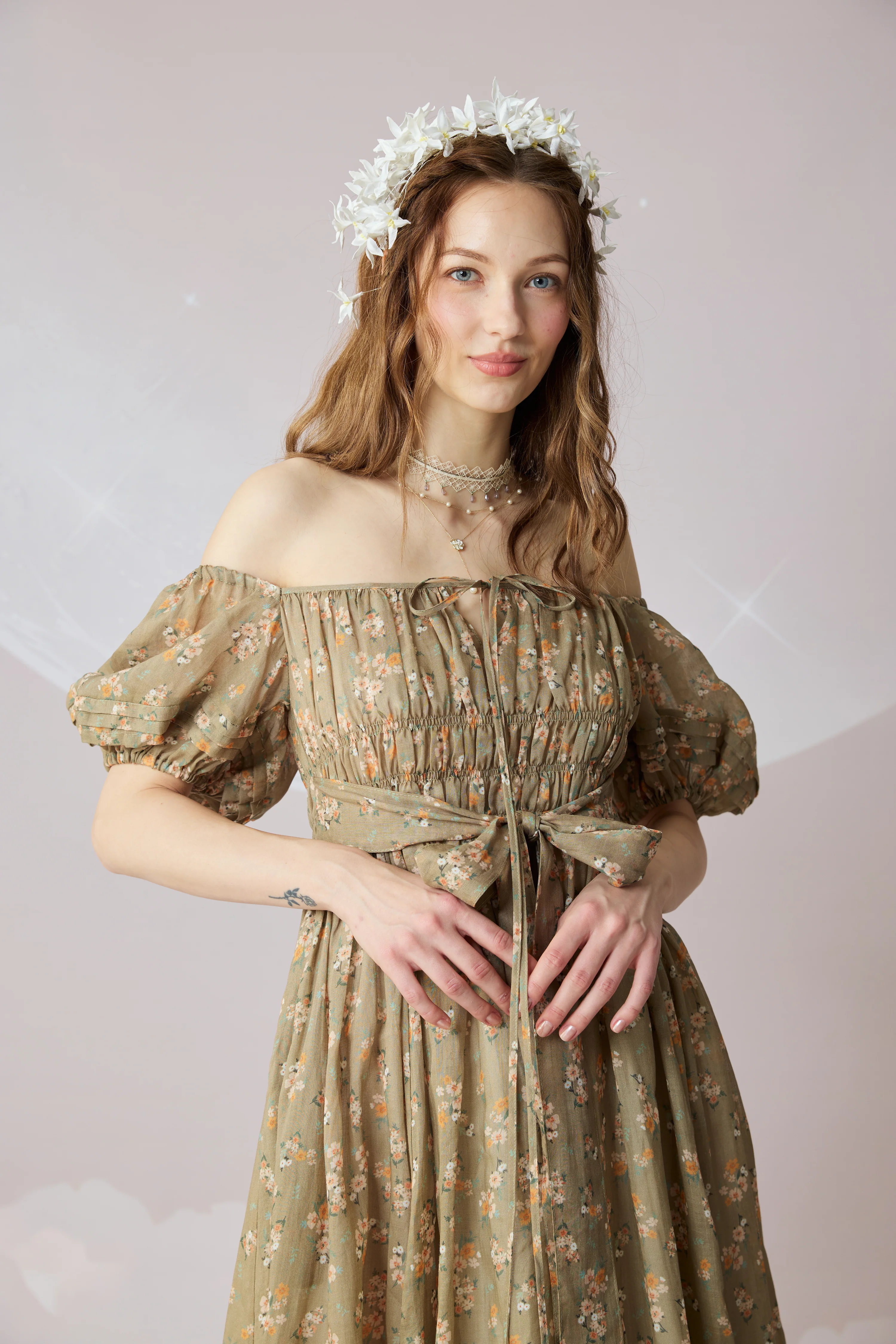 Alice 19 | Floral linen dress - Image 26