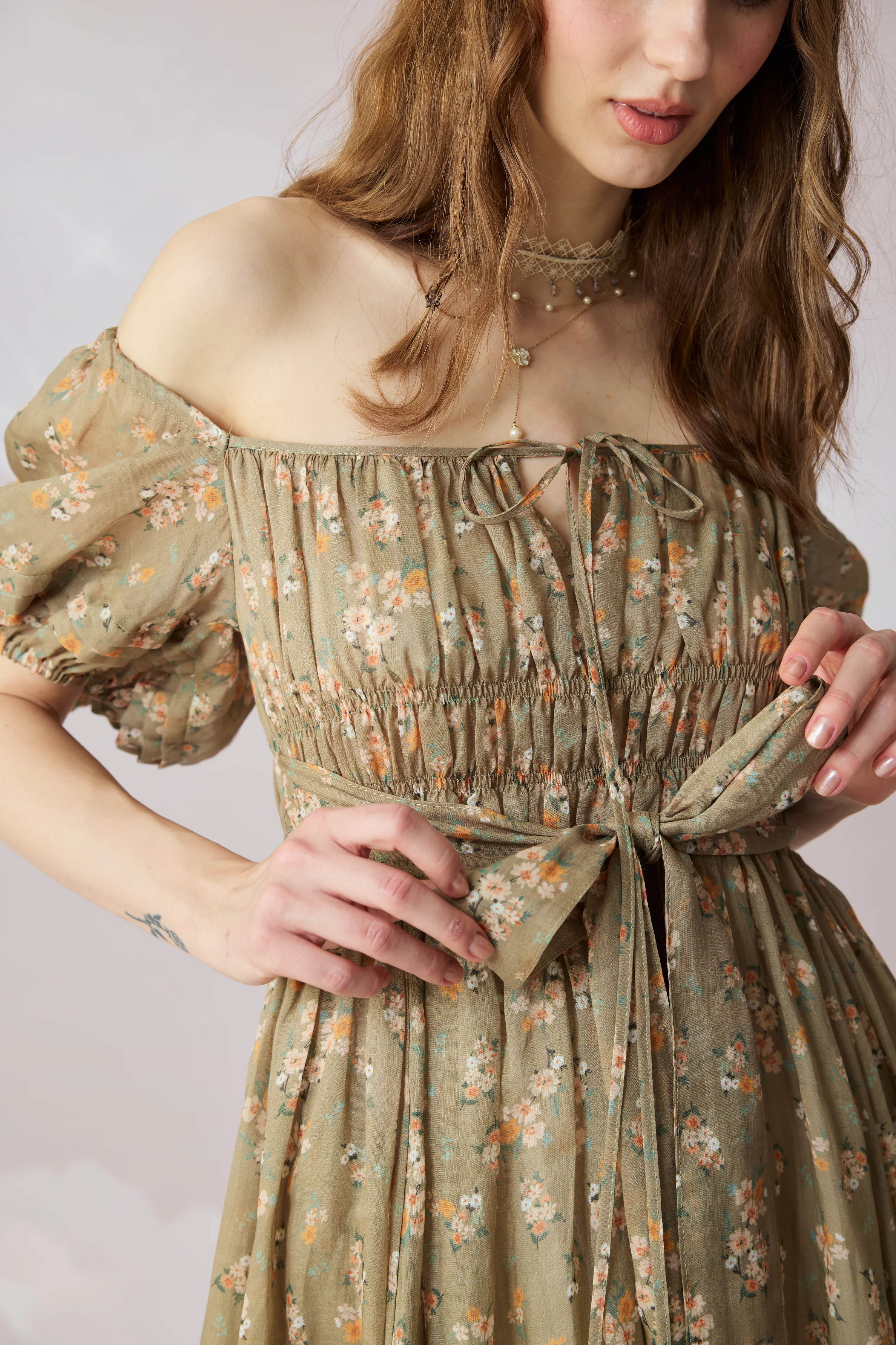Alice 19 | Floral linen dress - Image 40