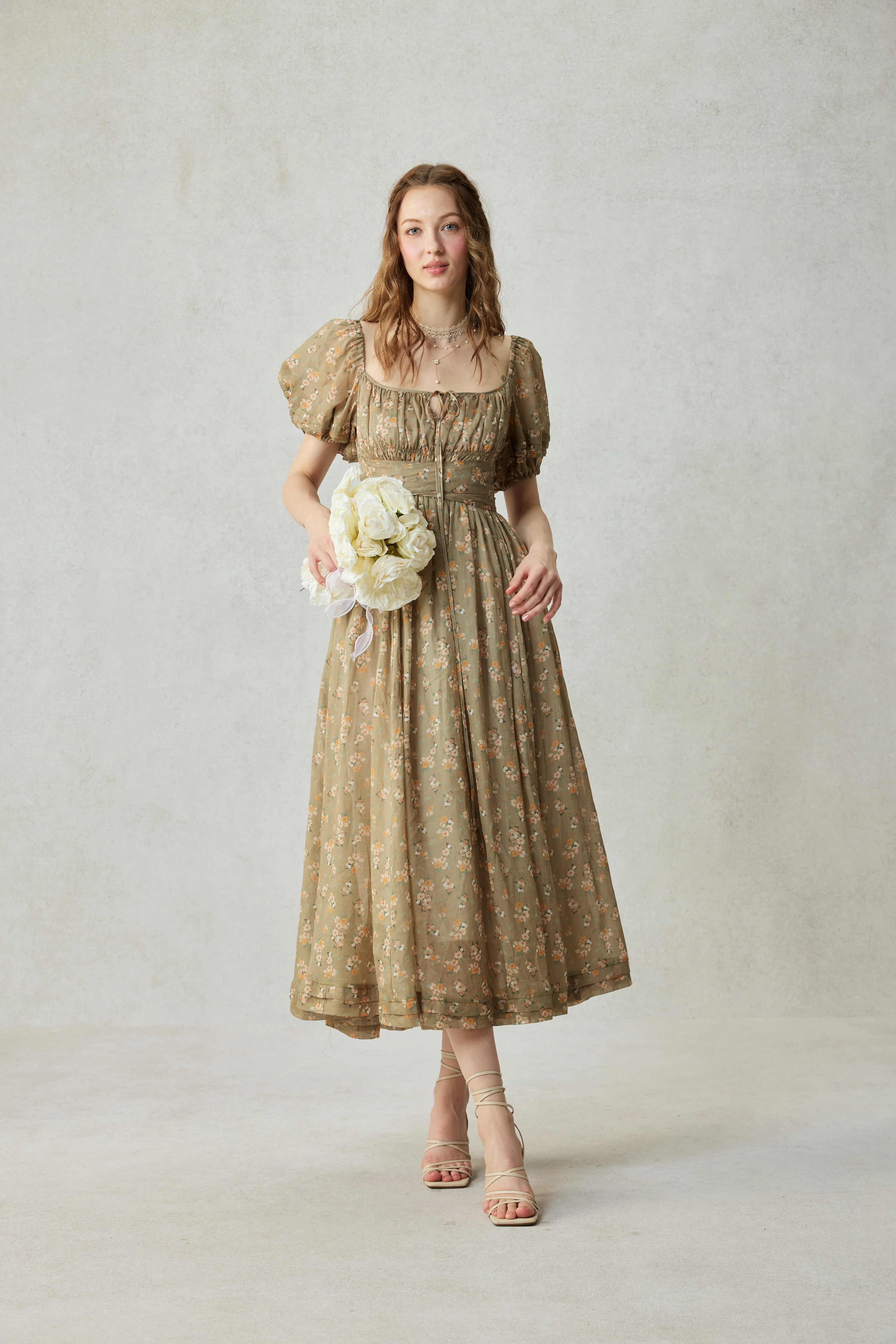 Alice 19 | Floral linen dress - Image 6