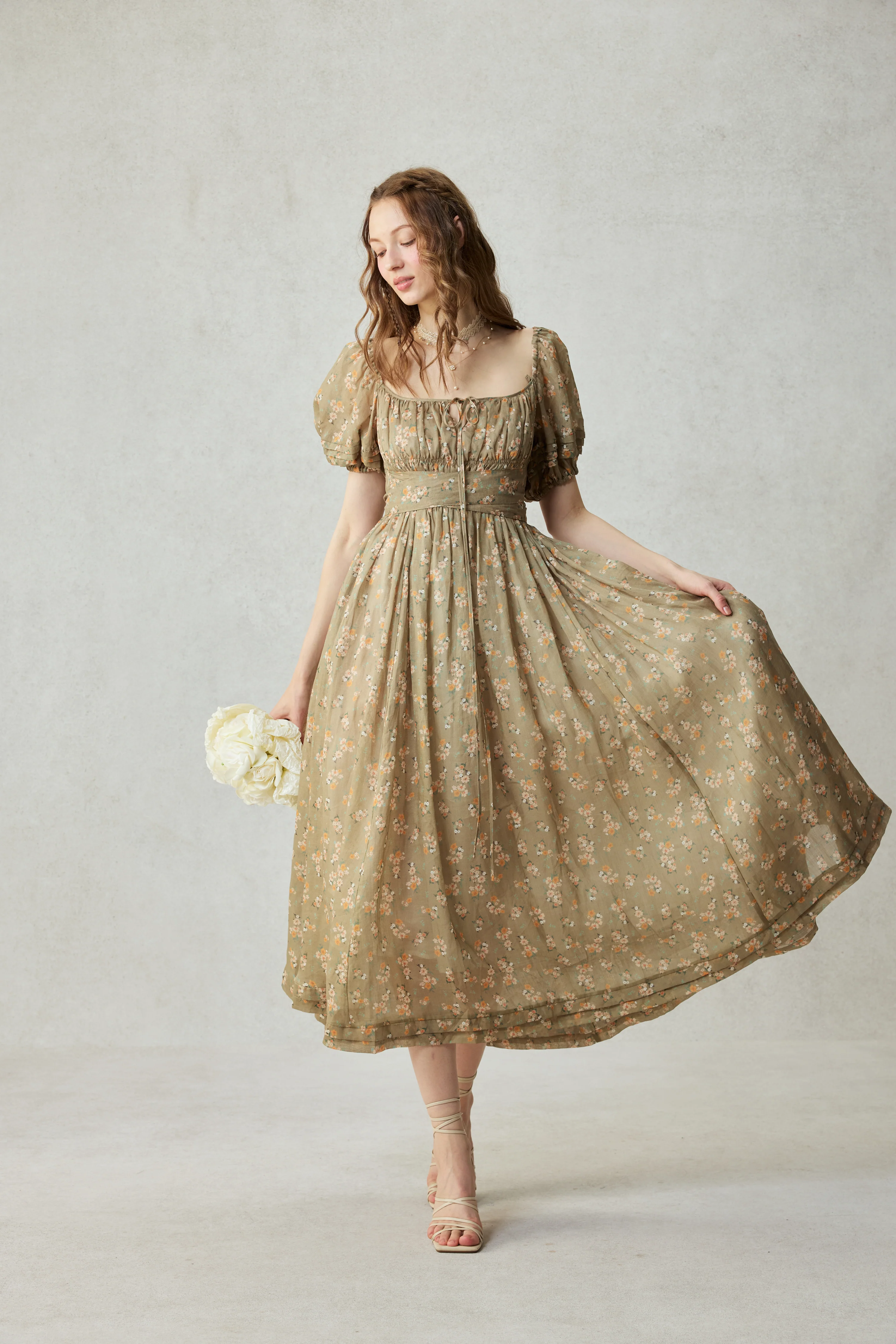 Alice 19 | Floral linen dress - Image 7