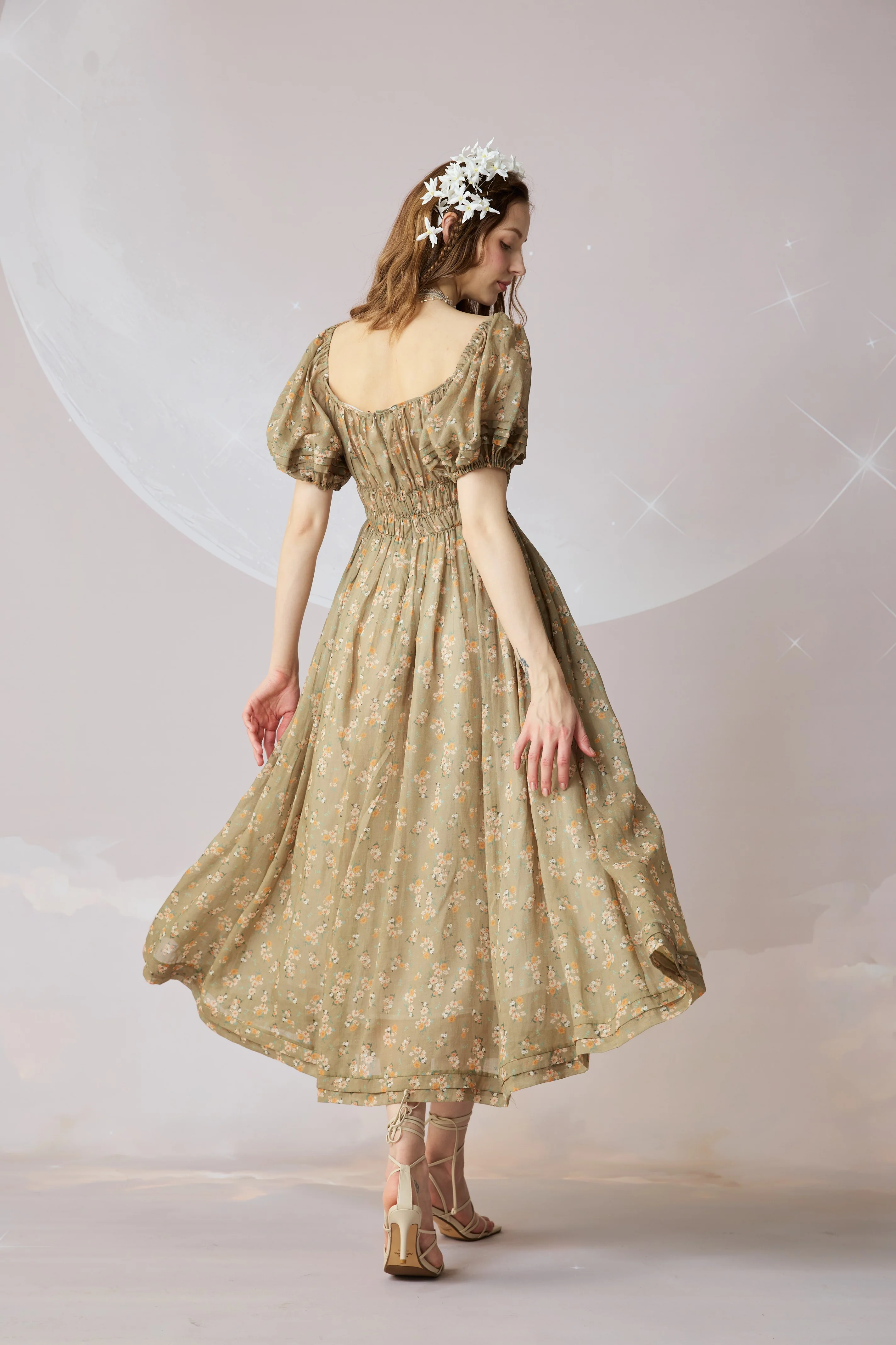 Alice 19 | Floral linen dress - Image 8