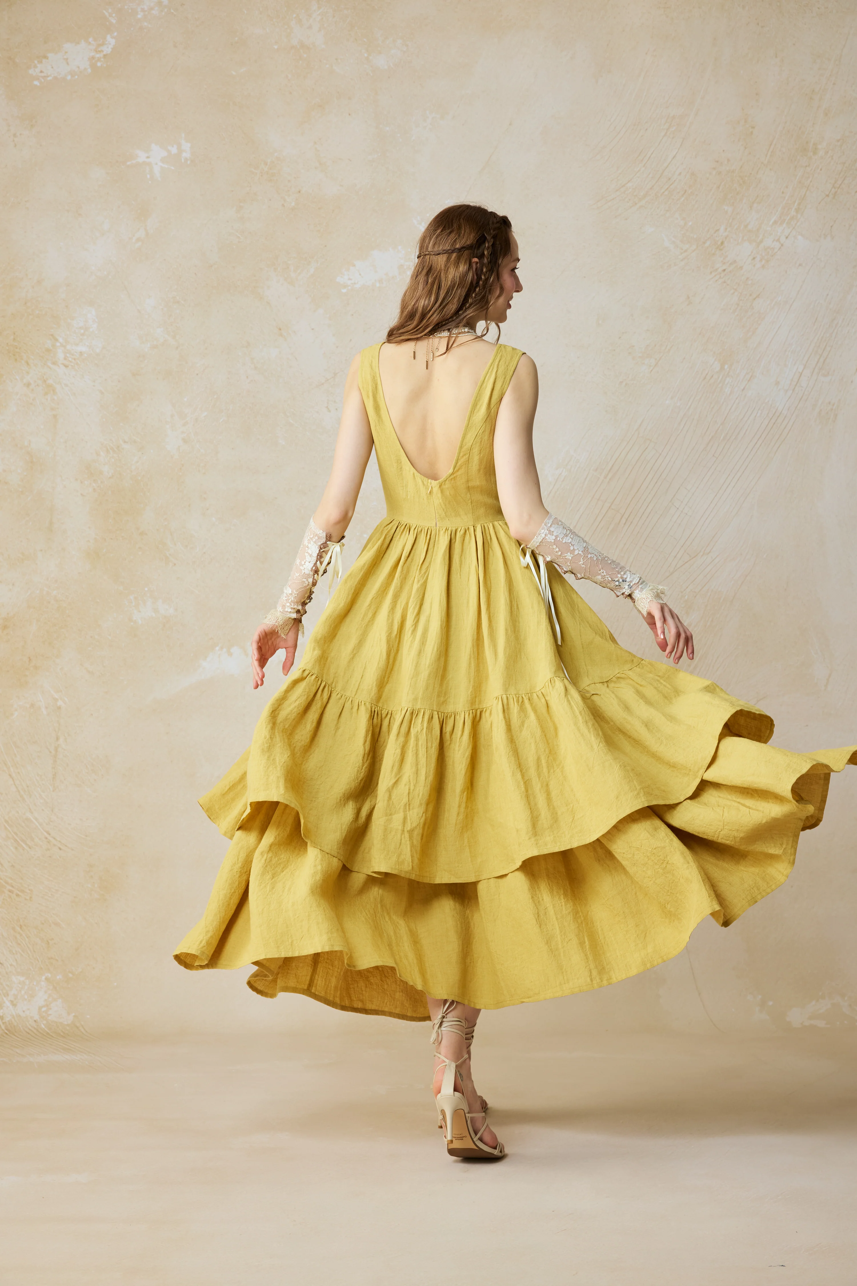 Amélia 29 |Victorian linen dress & skirt （2 pieces) - Image 2