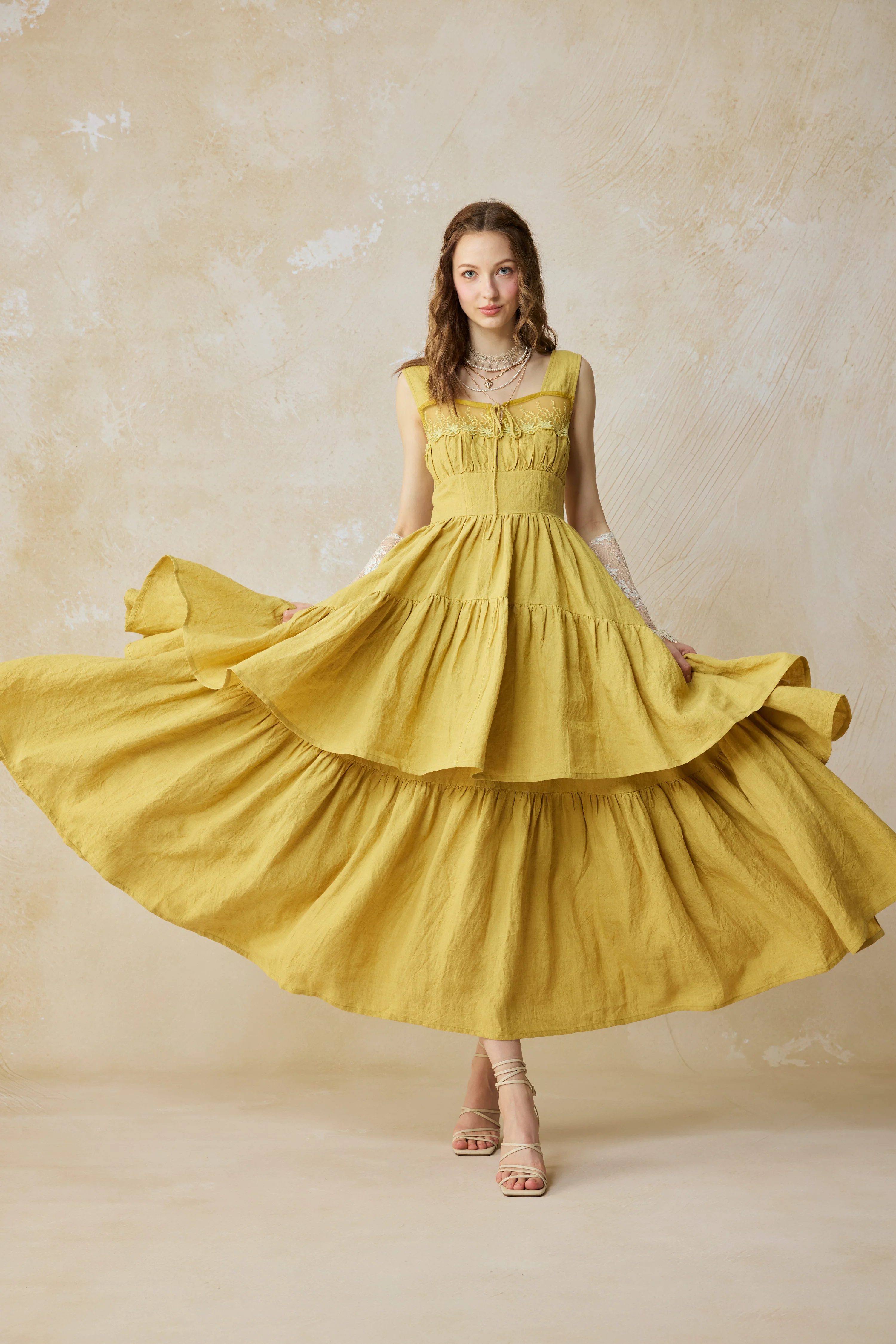 Amélia 29 |Victorian linen dress & skirt （2 pieces) - Image 3