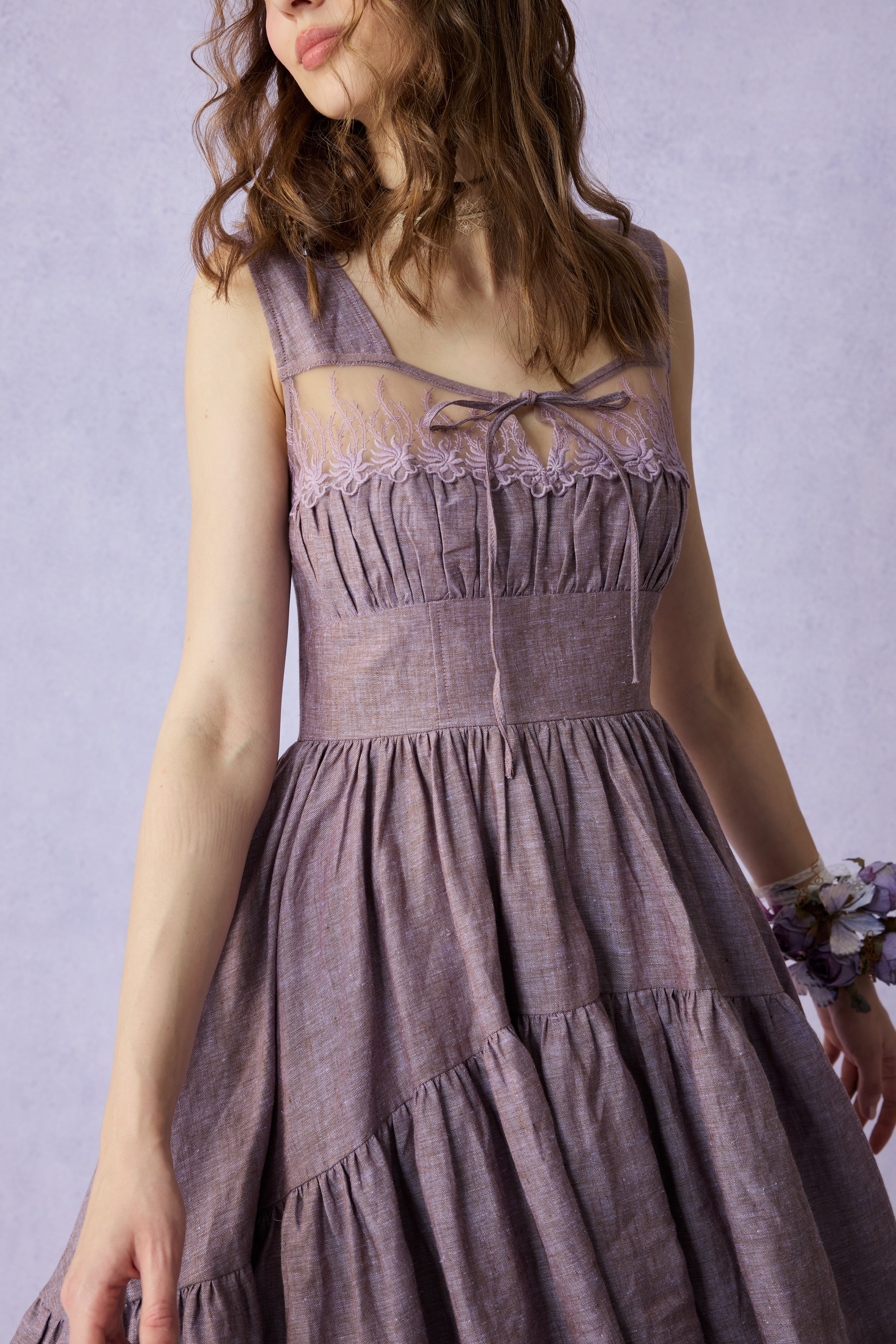 Amélia 29 |Victorian linen dress & skirt （2 pieces) - Image 6
