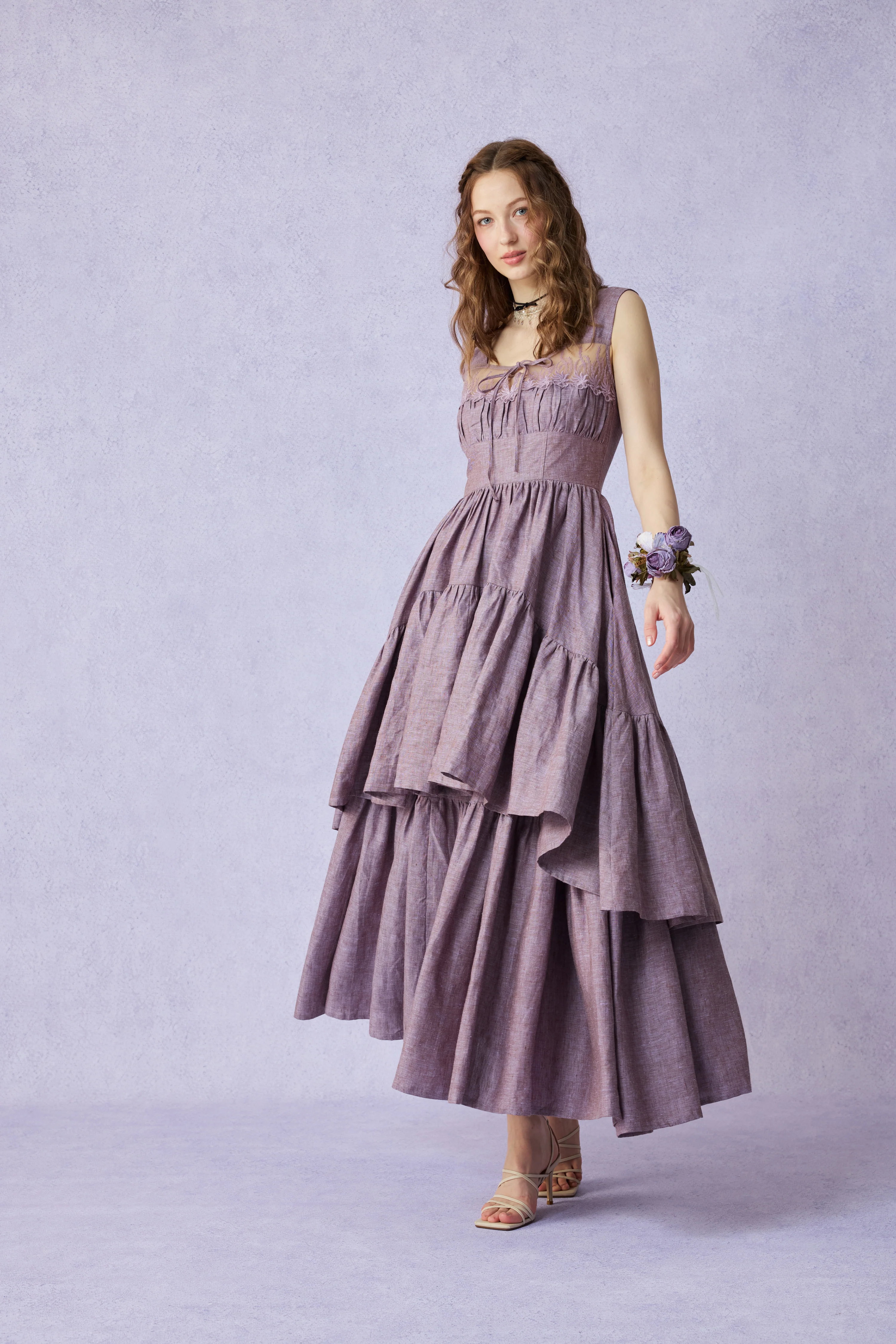 Amélia 29 |Victorian linen dress & skirt （2 pieces) - Image 8