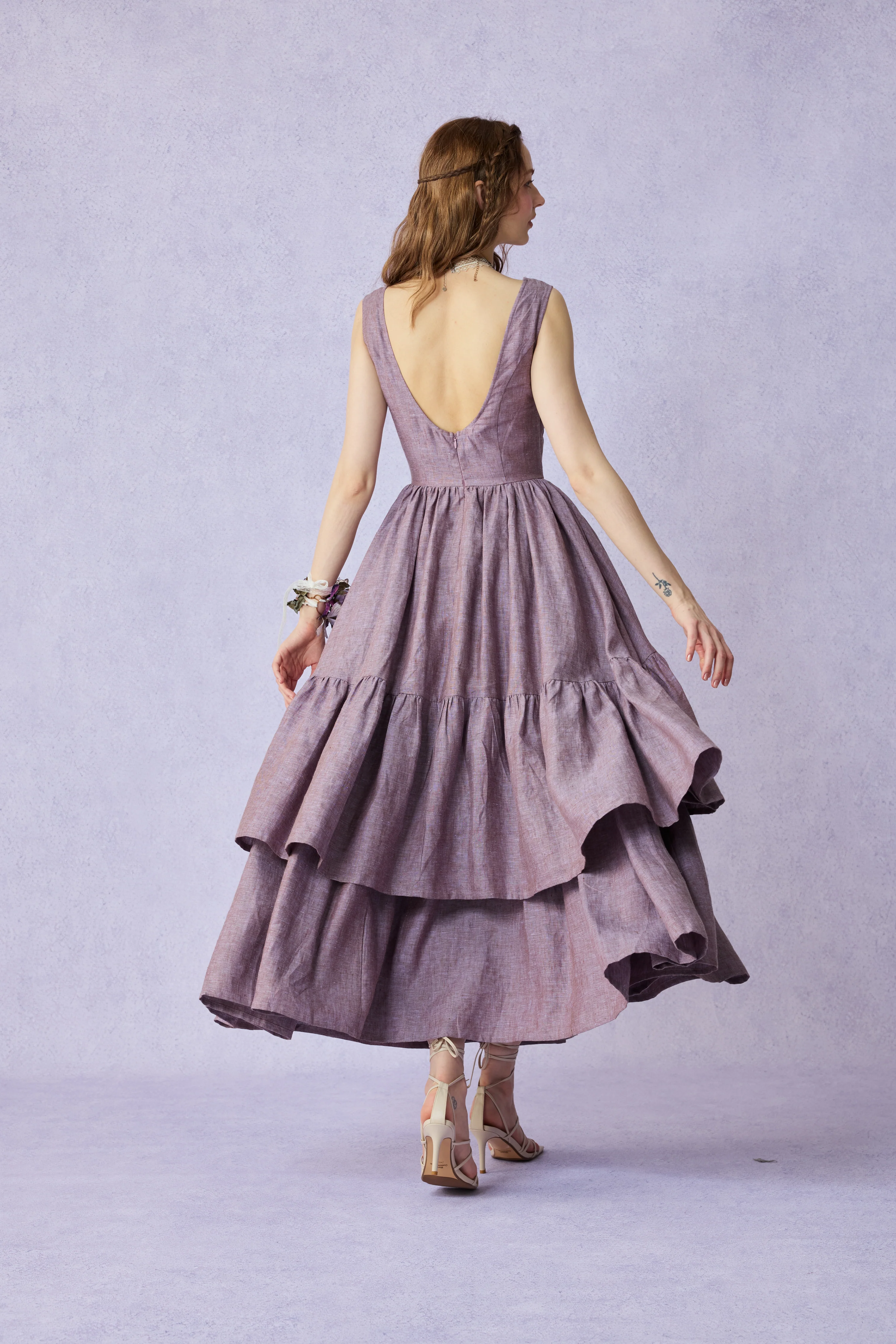 Amélia 29 |Victorian linen dress & skirt （2 pieces) - Image 9