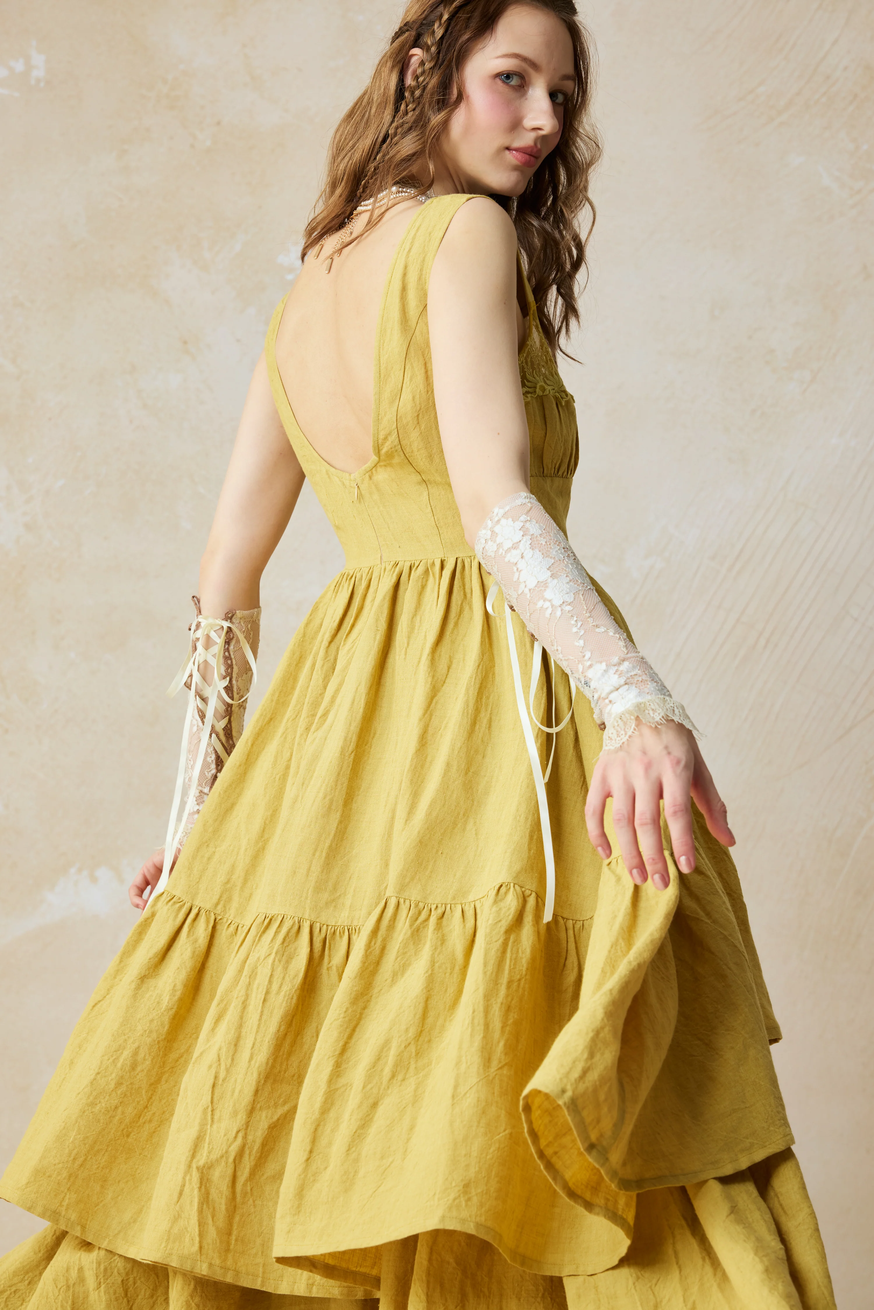 Amélia 29 |Victorian linen dress & skirt （2 pieces) - Image 7