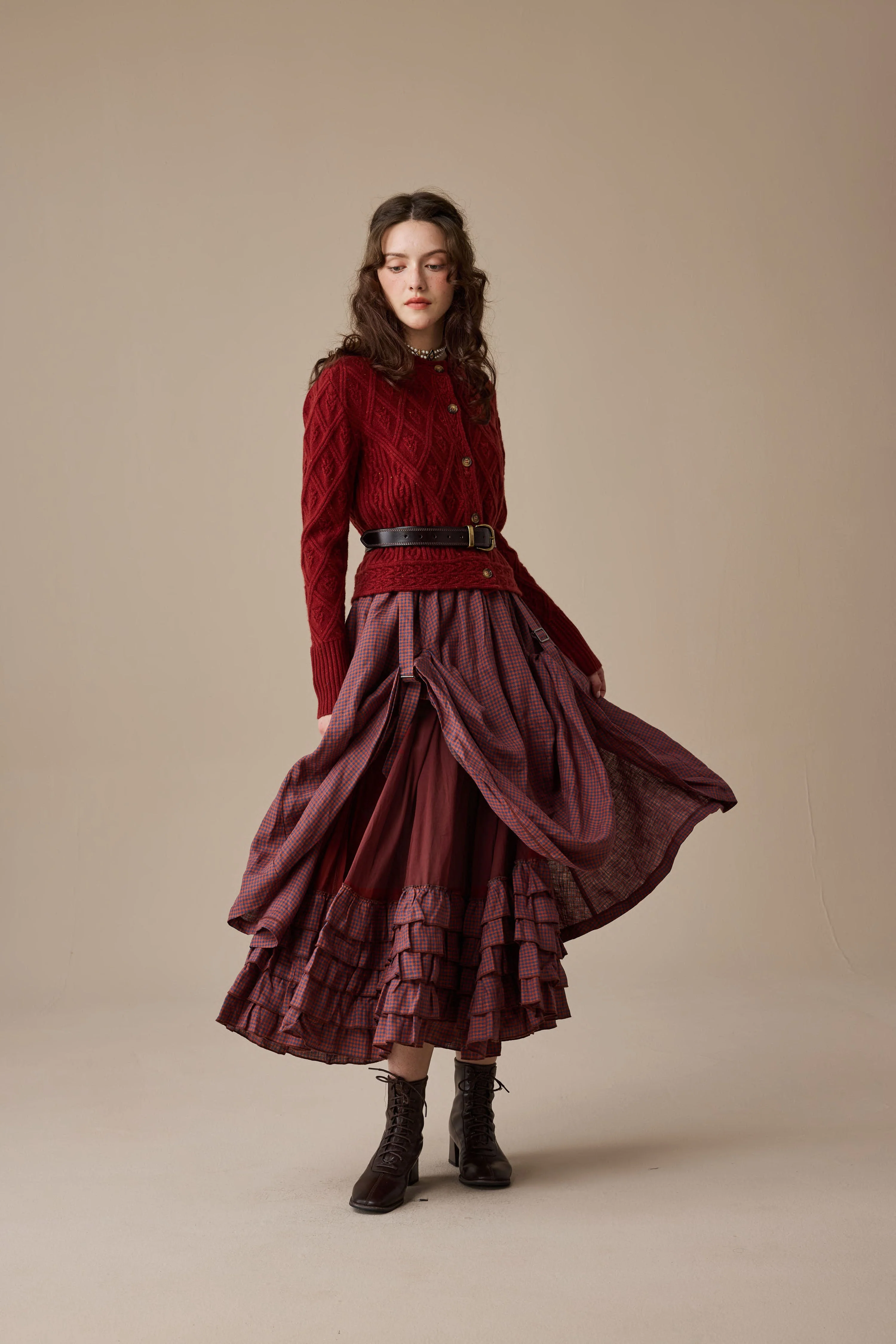 Anna 21 | Layered Linen Skirt (Adjustable) - Image 3
