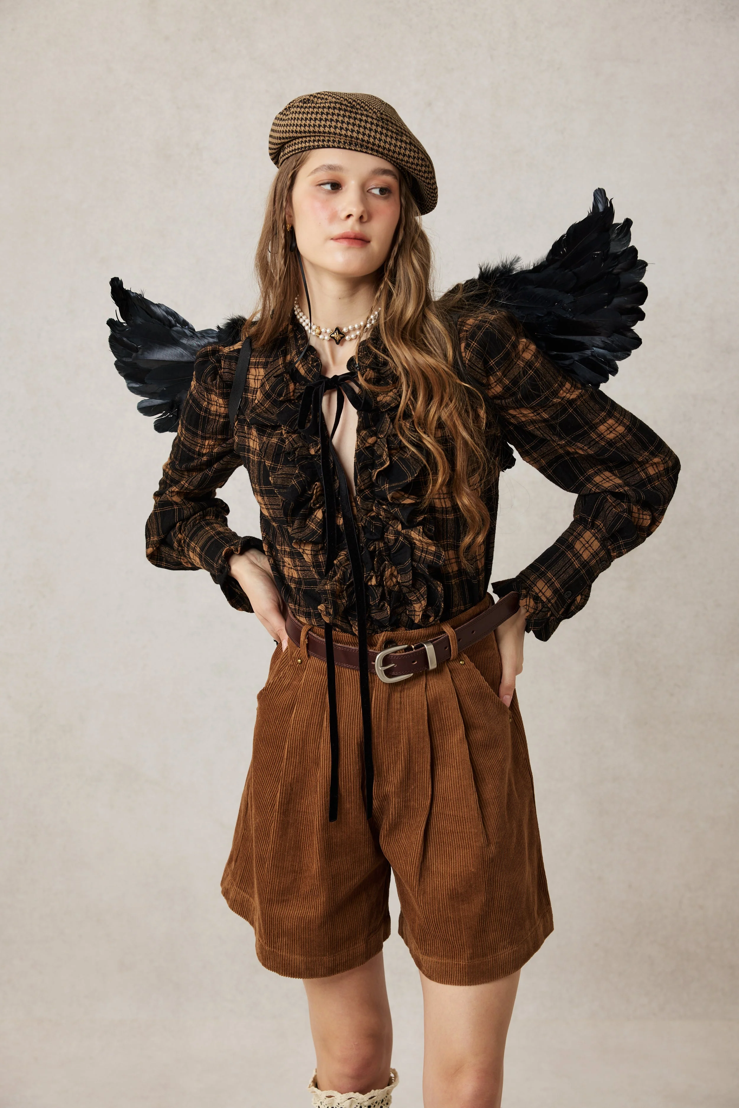 Annie 22 | 100% Wool Puff Sleeve Shirt Blouse - Image 10