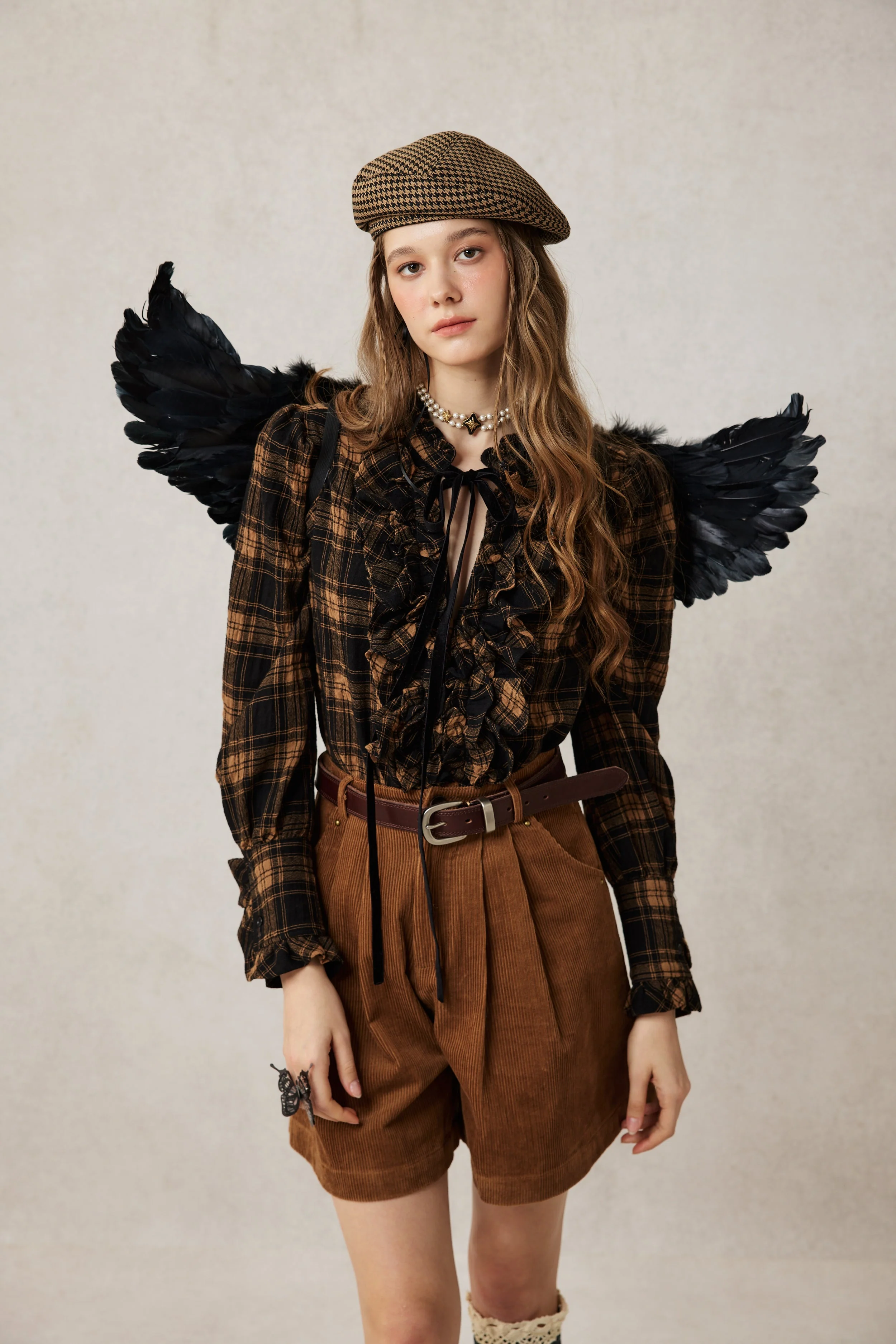 Annie 22 | 100% Wool Puff Sleeve Shirt Blouse - Image 11