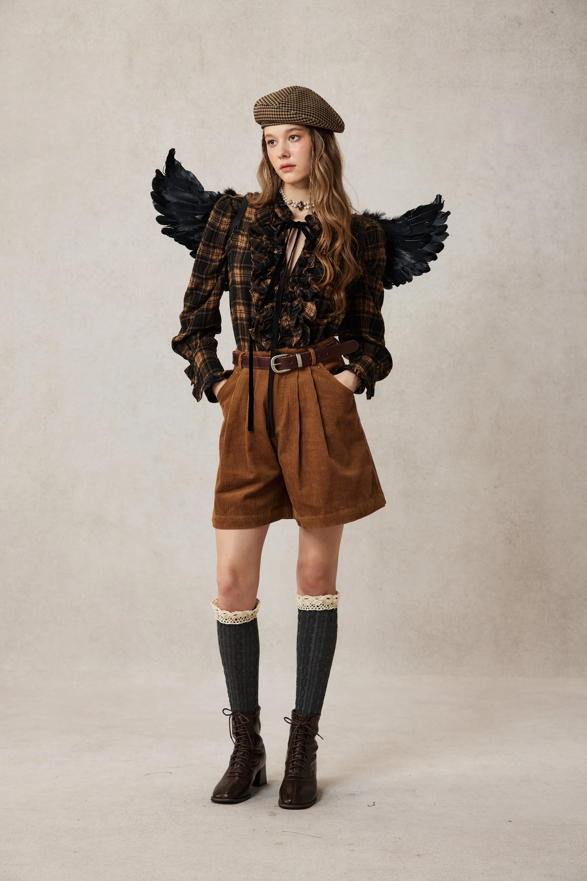 Annie 22 | 100% Wool Puff Sleeve Shirt Blouse - Image 12