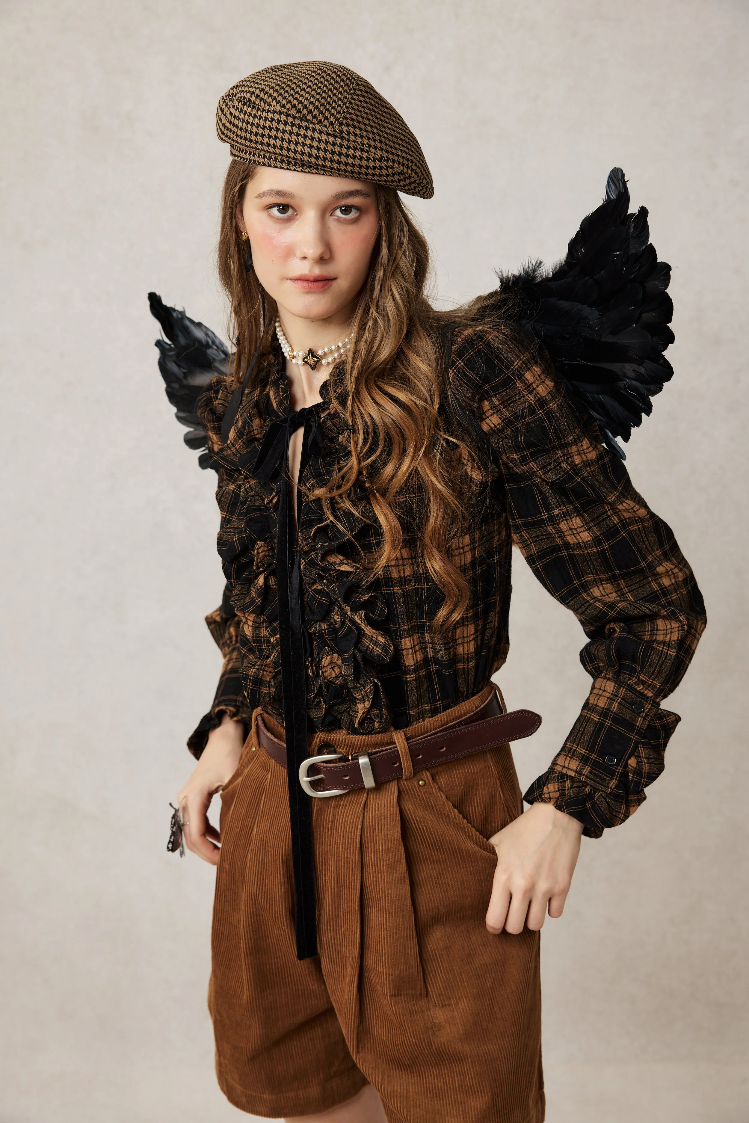 Annie 22 | 100% Wool Puff Sleeve Shirt Blouse - Image 14