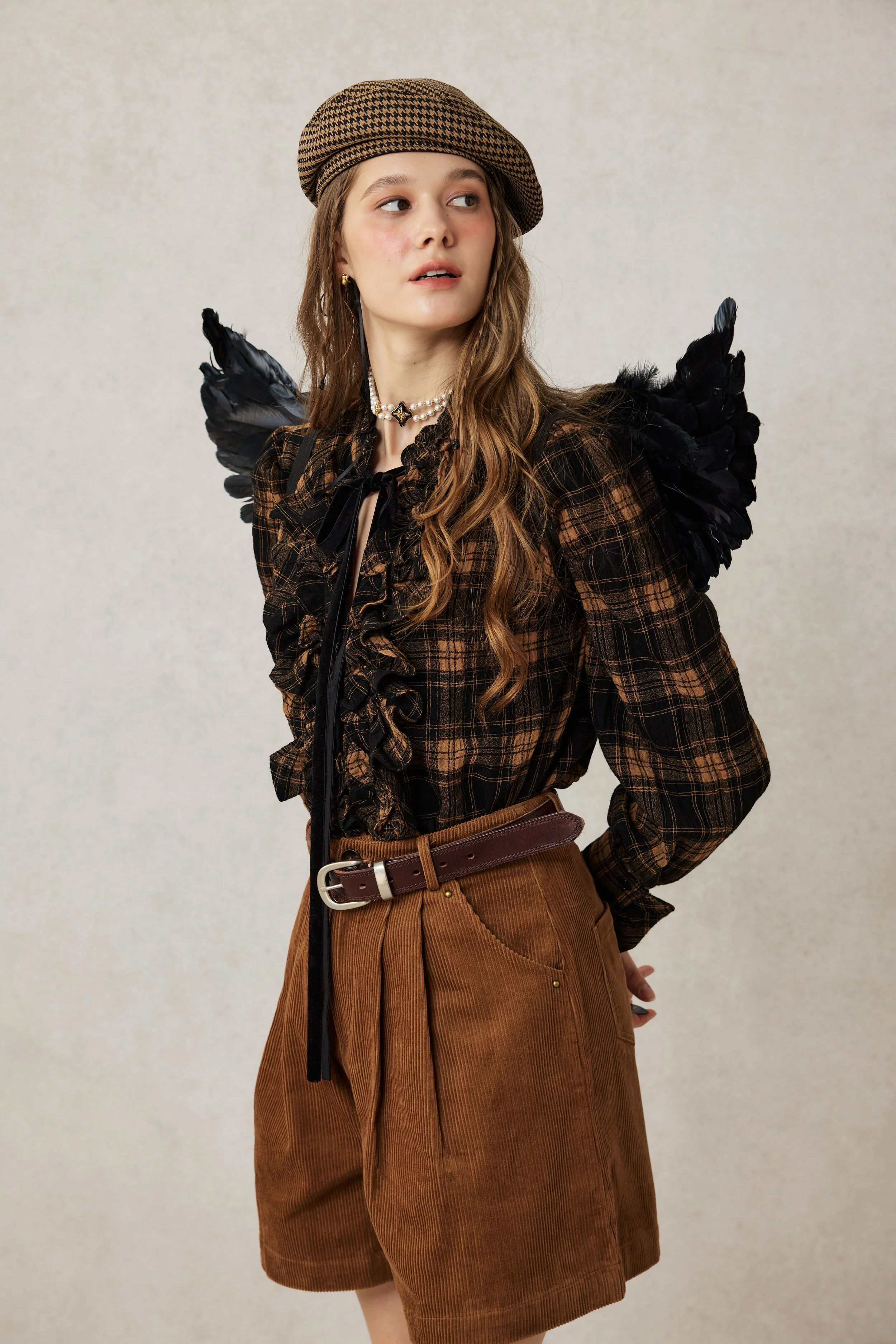 Annie 22 | 100% Wool Puff Sleeve Shirt Blouse - Image 15