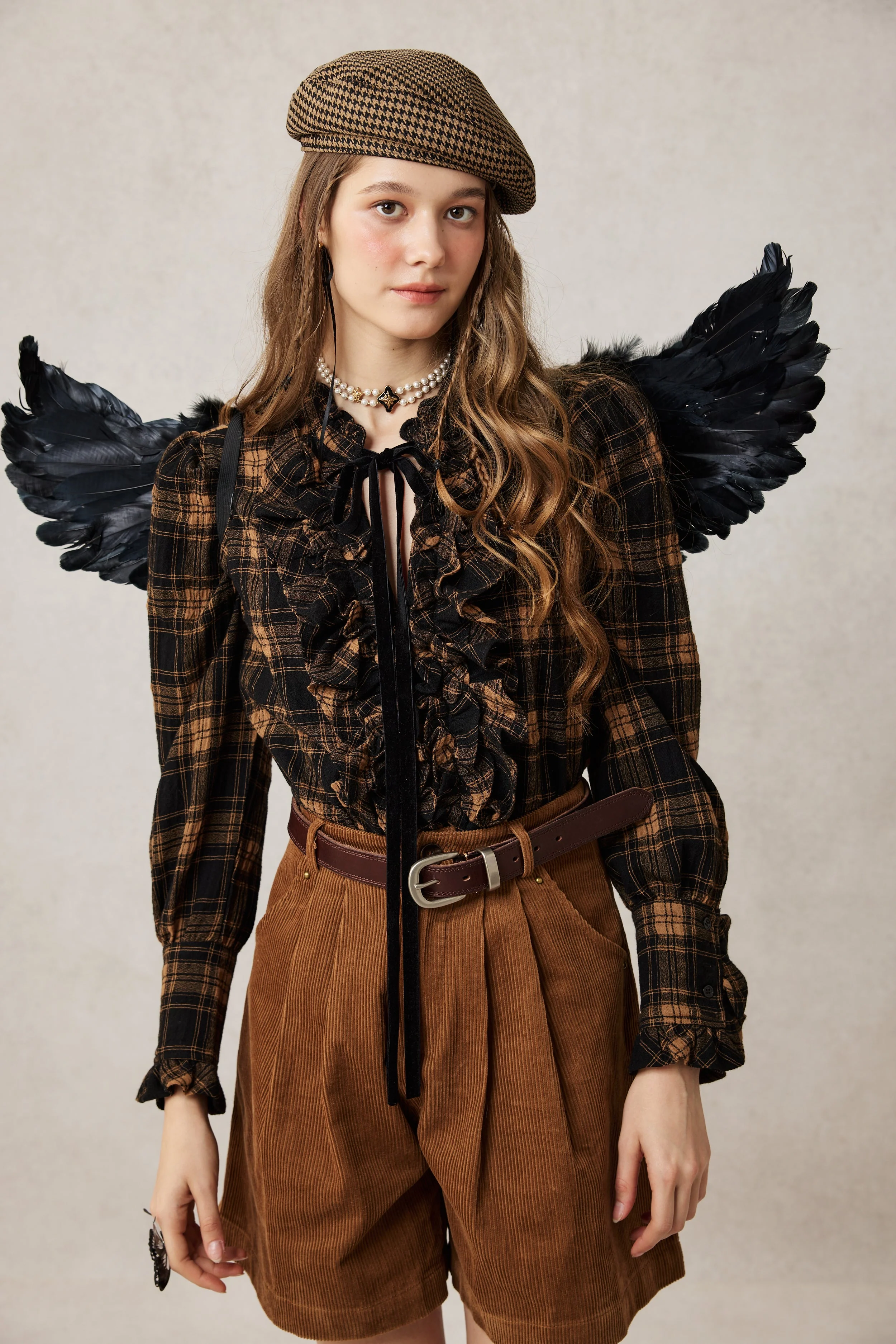 Annie 22 | 100% Wool Puff Sleeve Shirt Blouse - Image 4