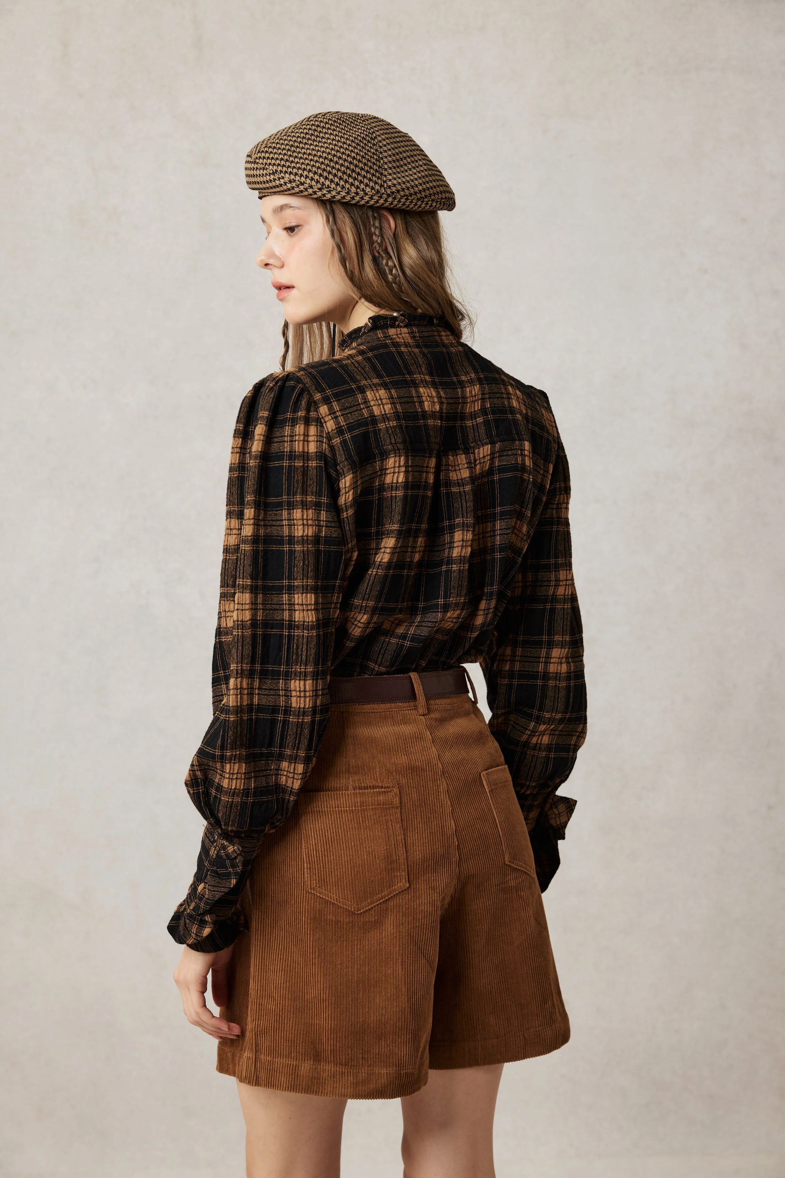 Annie 22 | 100% Wool Puff Sleeve Shirt Blouse - Image 8