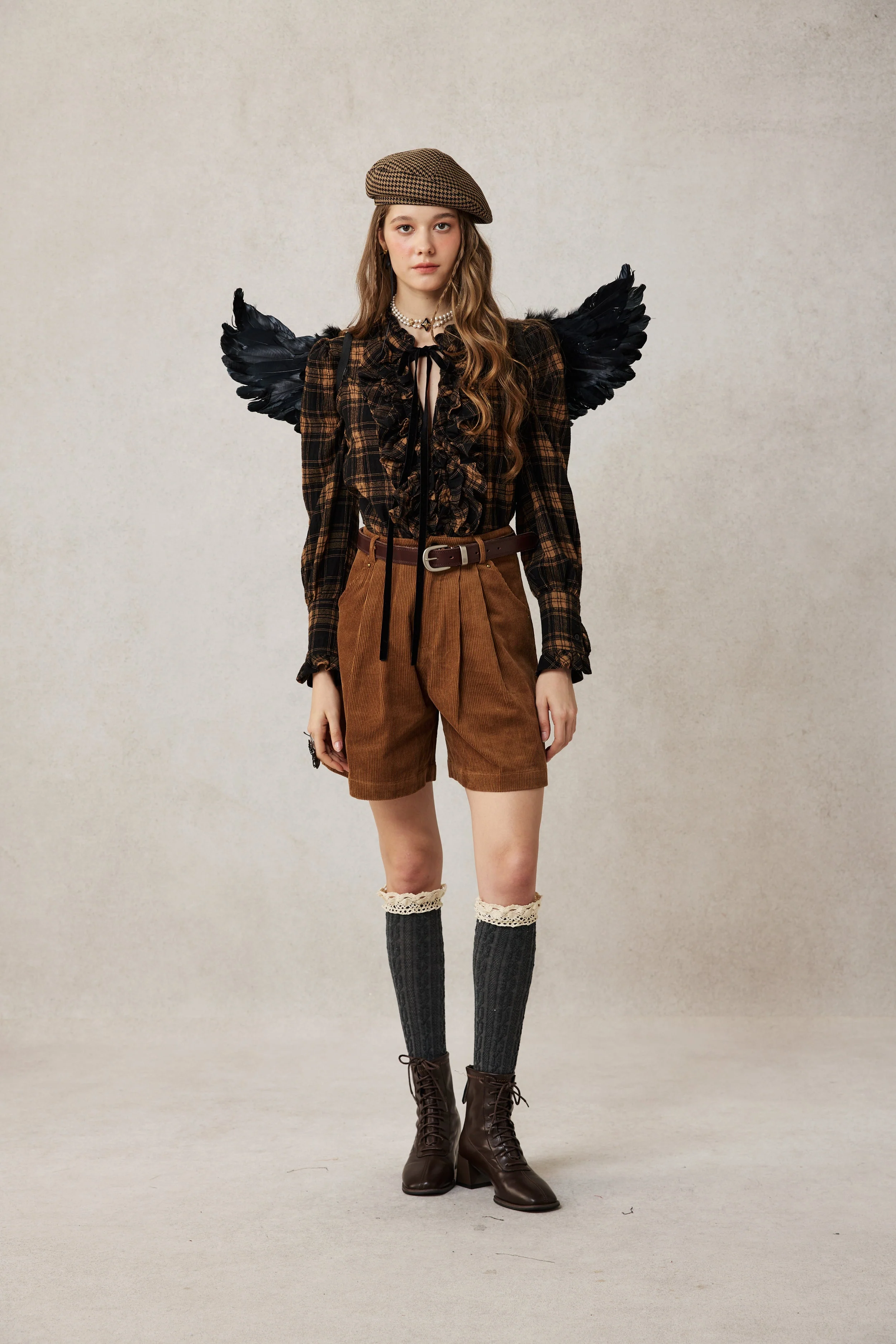 Annie 22 | 100% Wool Puff Sleeve Shirt Blouse - Image 9