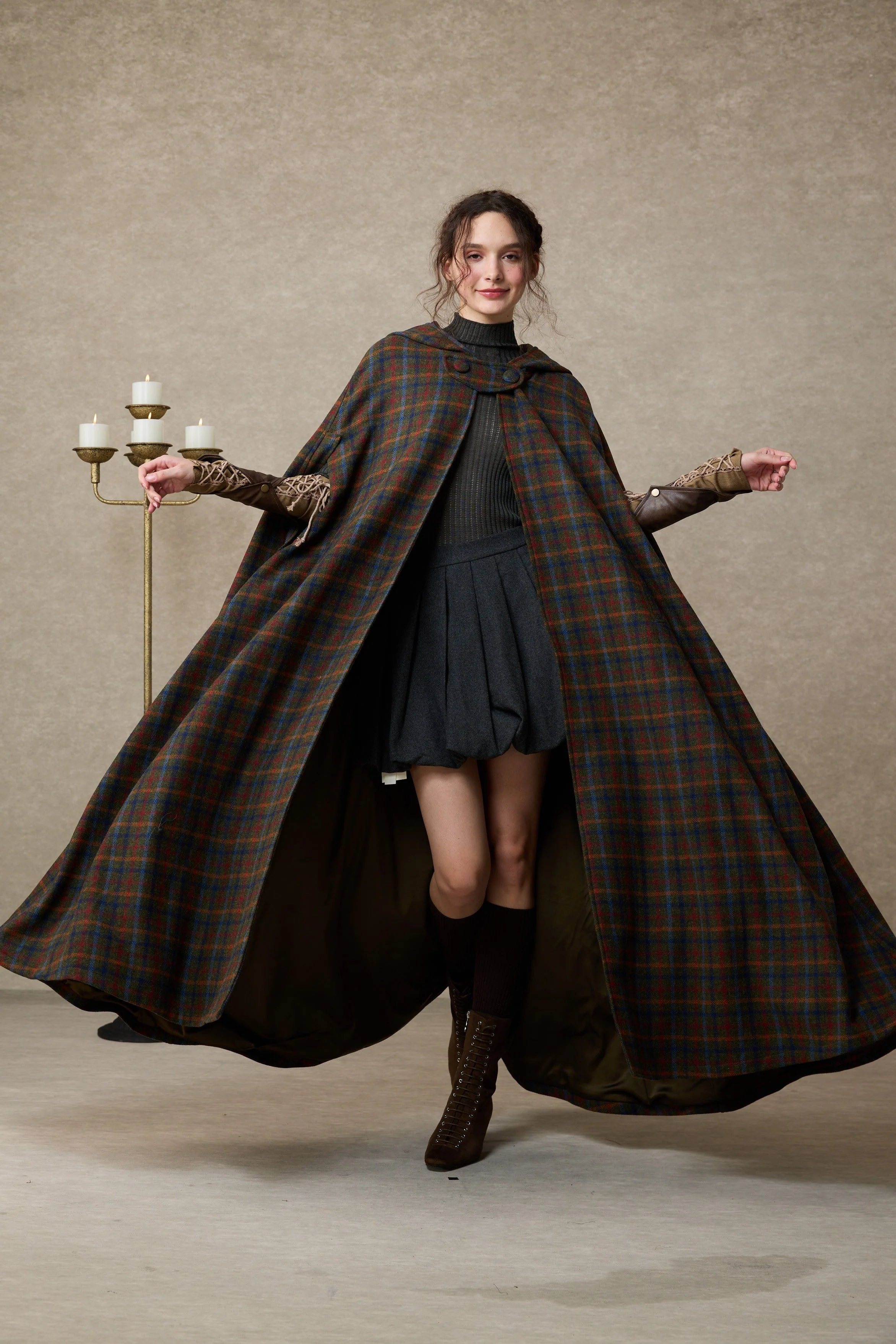 Astor 35| 100% Wool Cloak Coat - Image 3