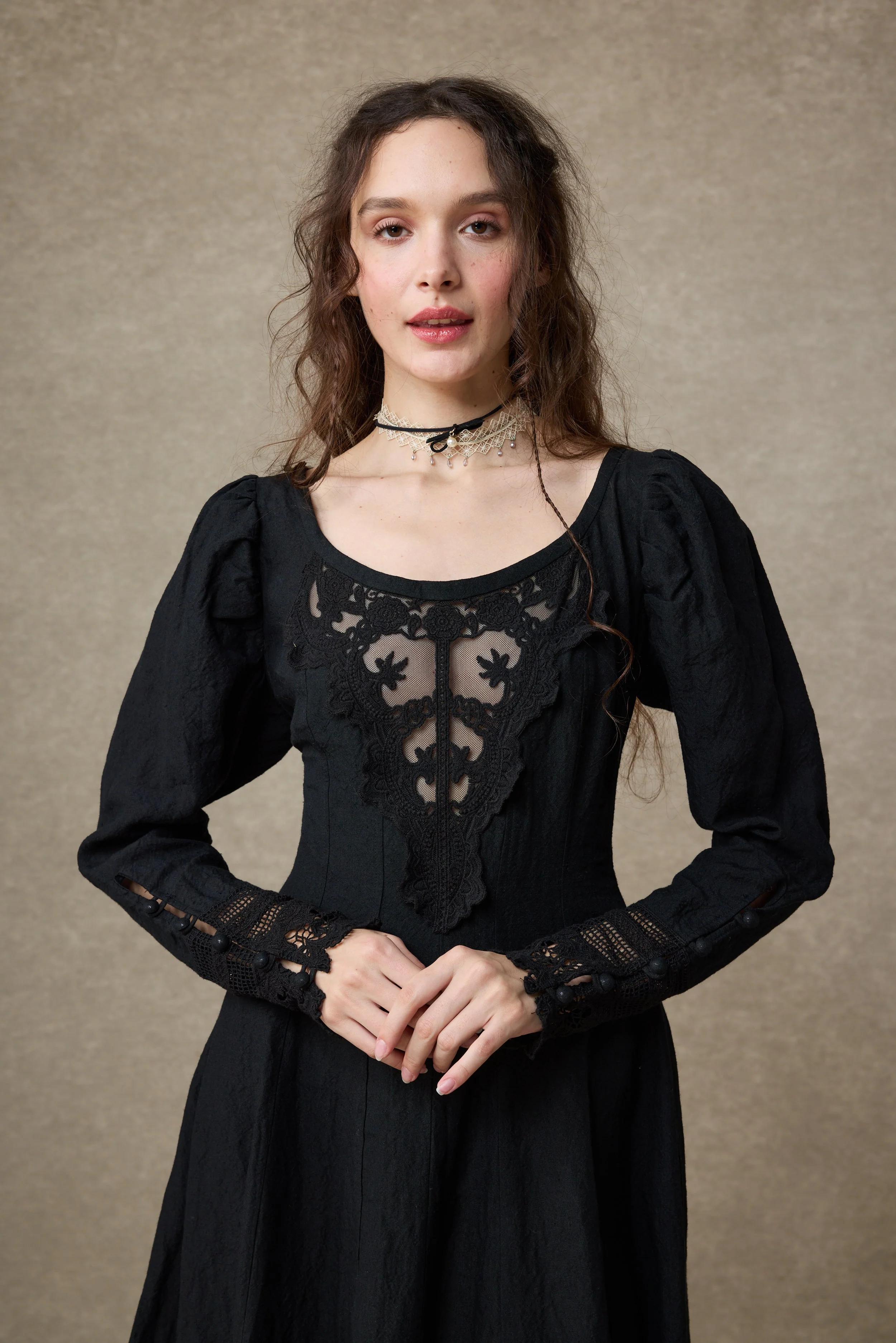 Azalea 23 | Linen Corset Evening Dress - Image 16