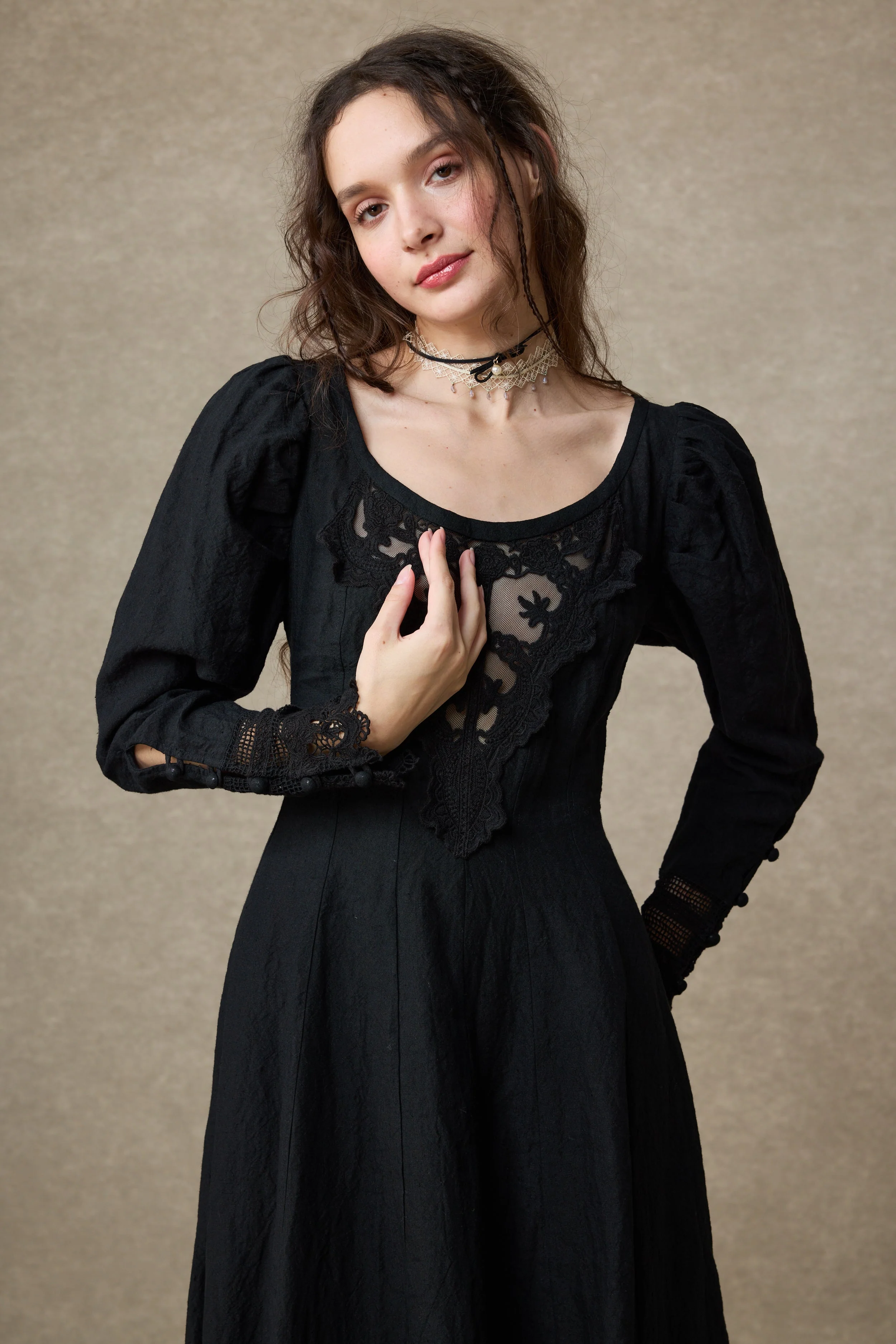 Azalea 23 | Linen Corset Evening Dress - Image 7