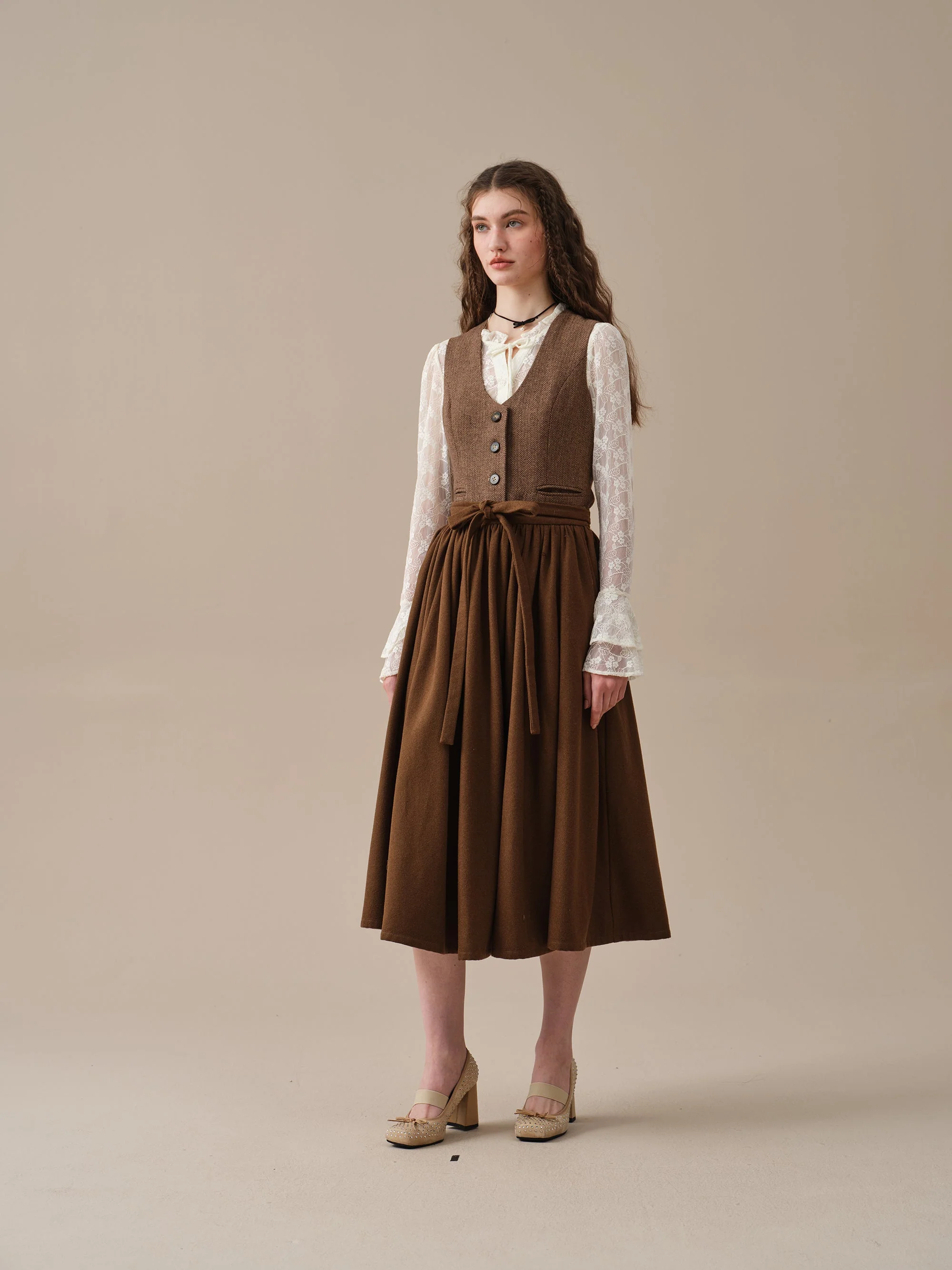 Beth 13 |tied wool skirt - Image 11