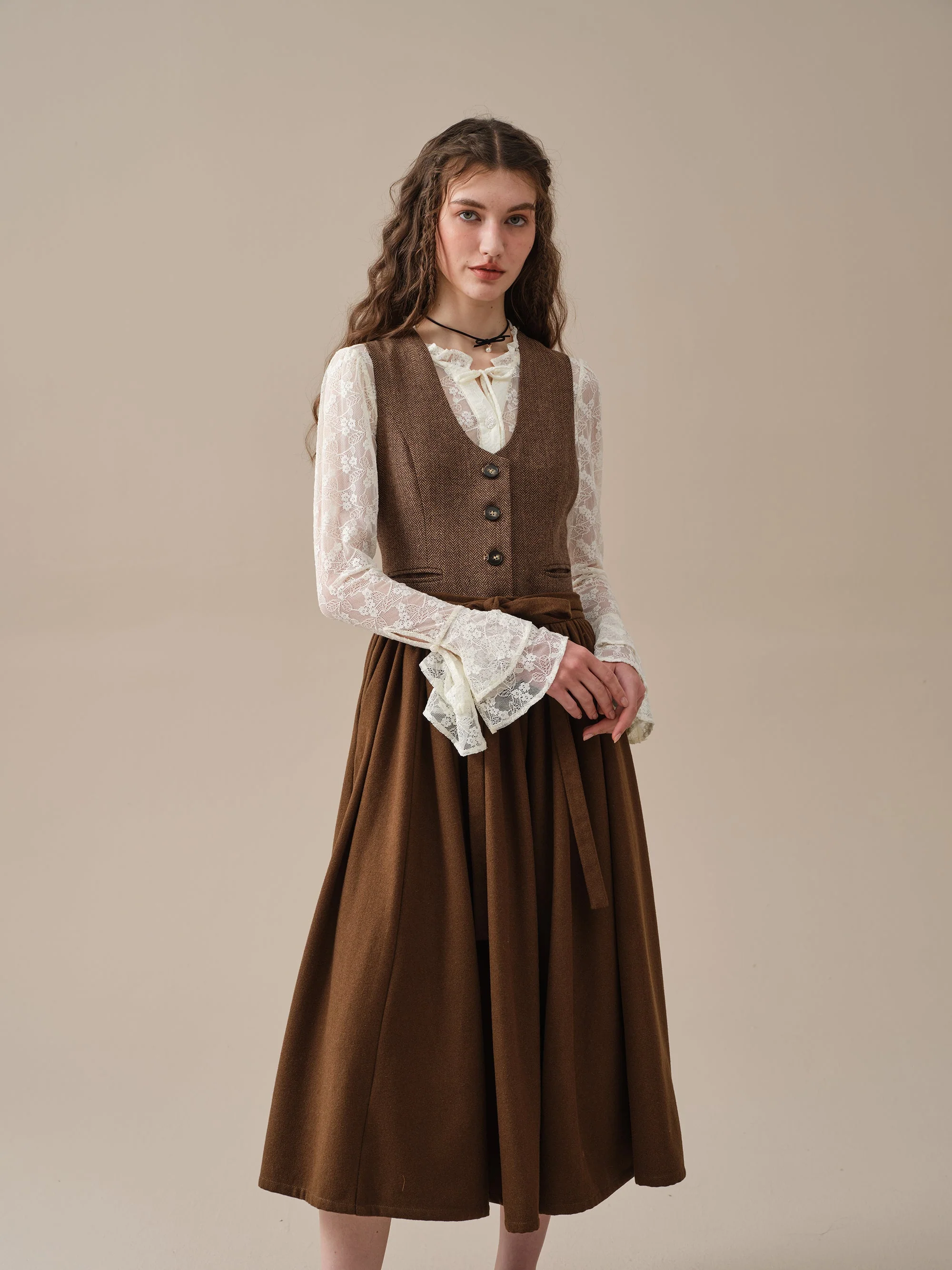 Beth 13 |tied wool skirt - Image 13