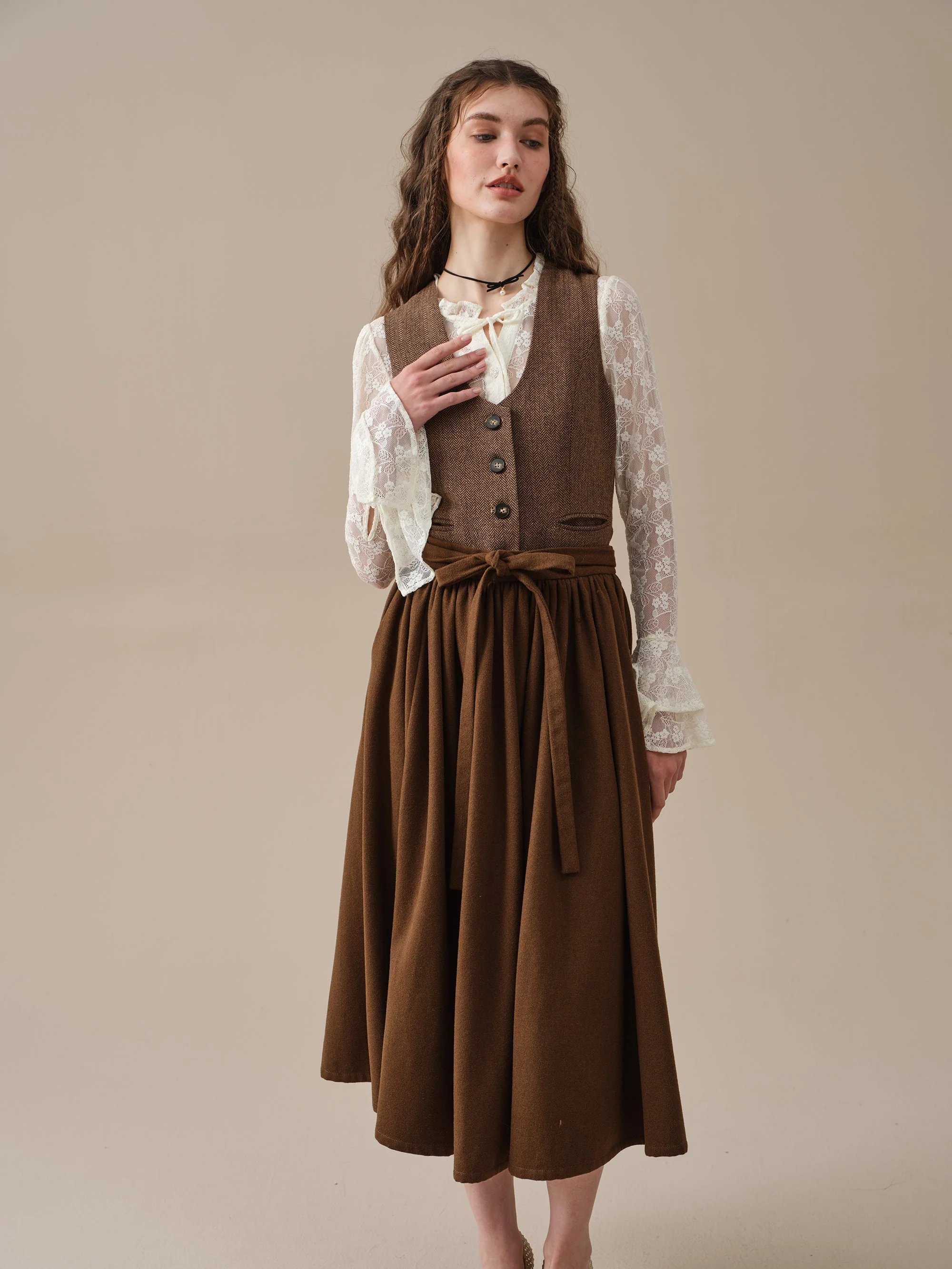 Beth 13 |tied wool skirt - Image 14