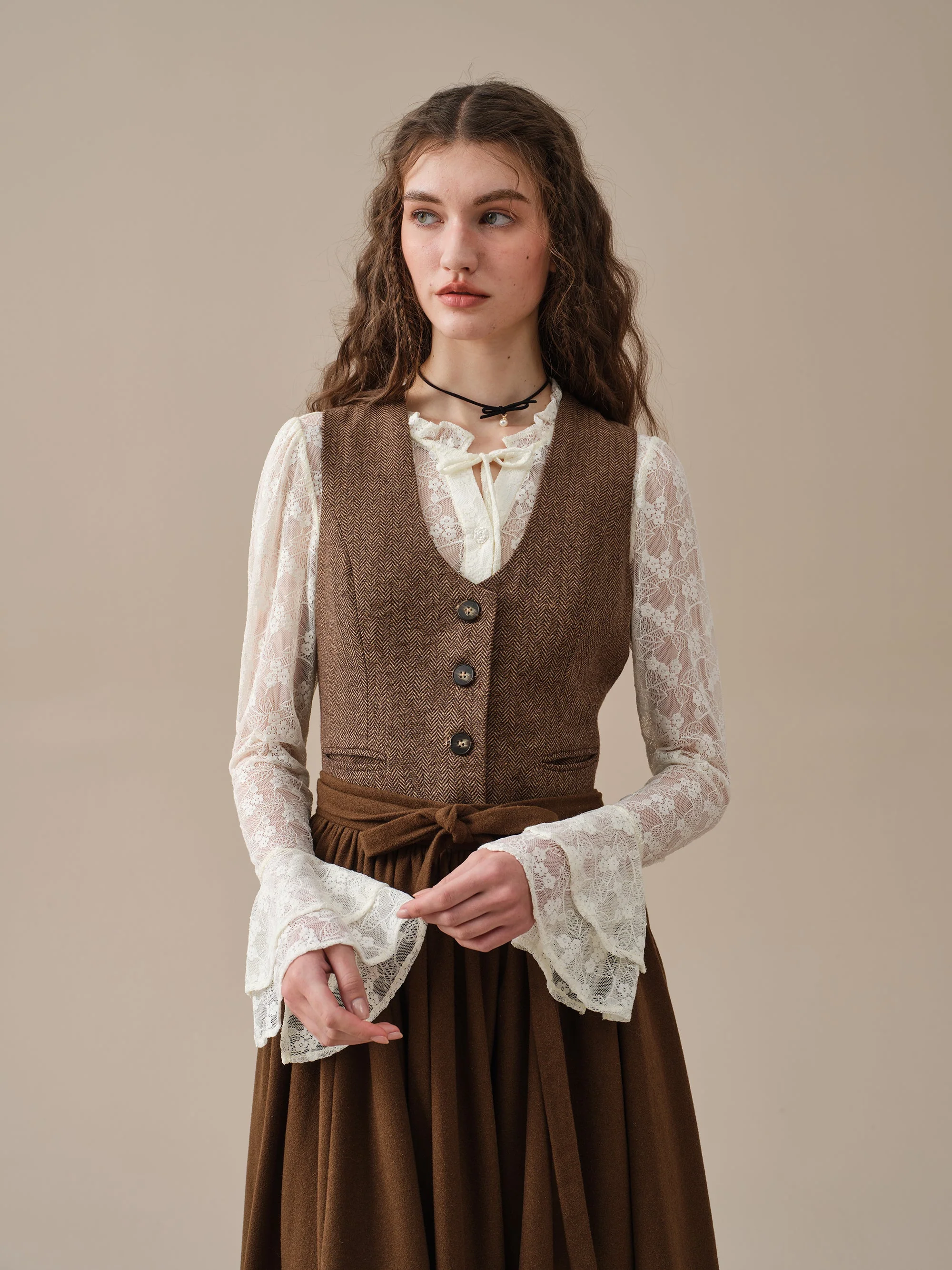 Beth 13 |tied wool skirt - Image 15