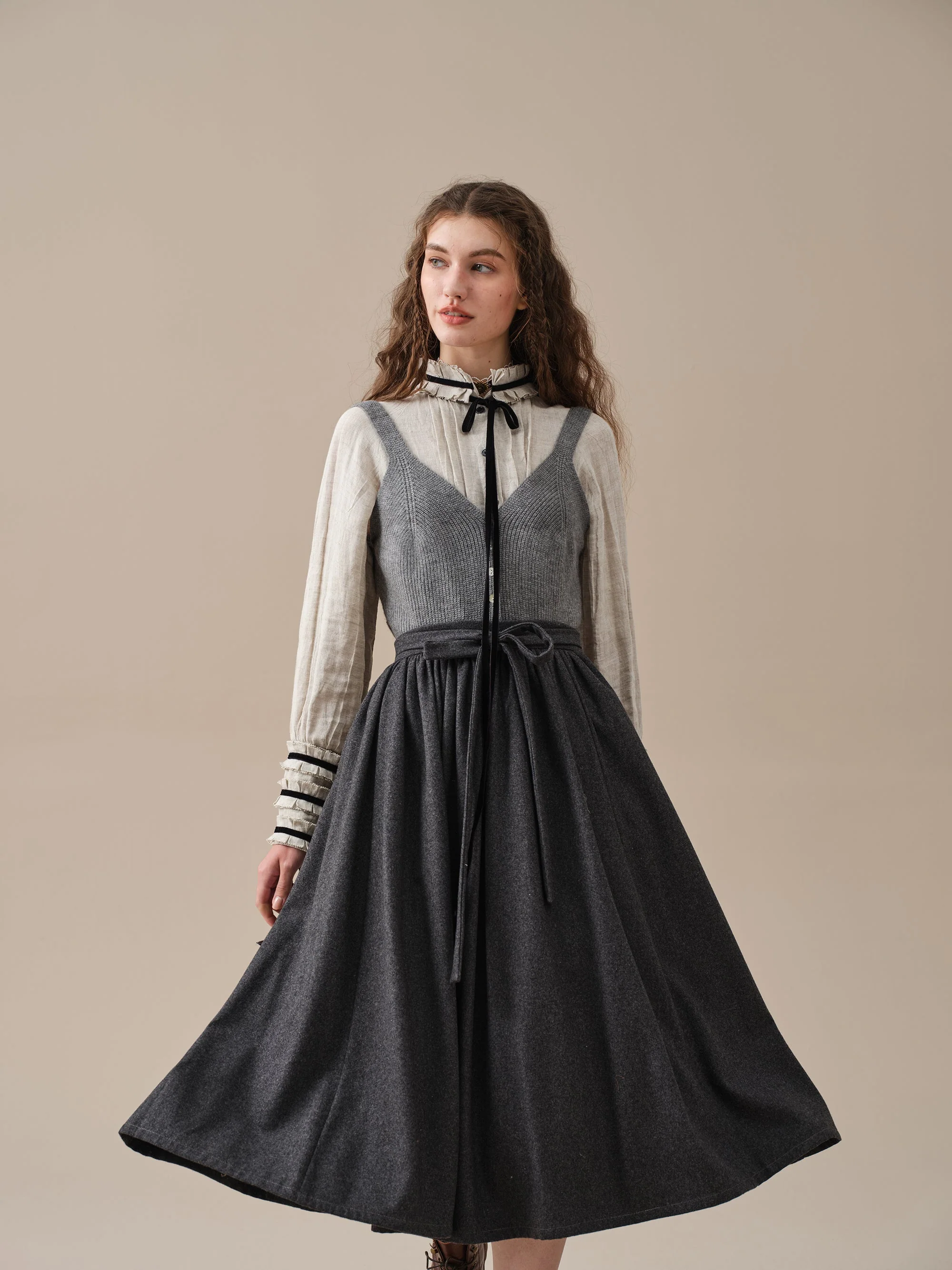 Beth 13 |tied wool skirt - Image 19