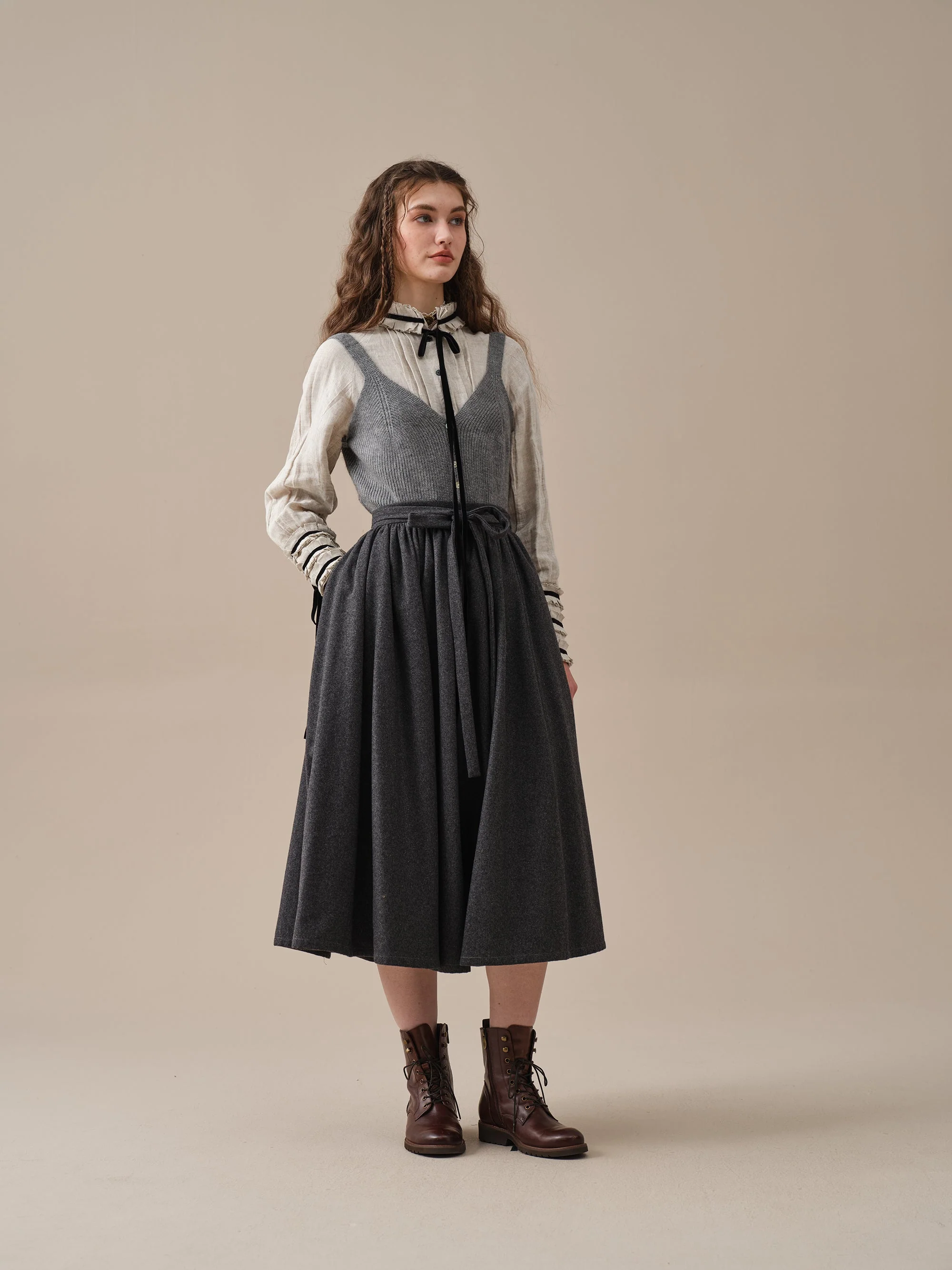 Beth 13 |tied wool skirt - Image 20