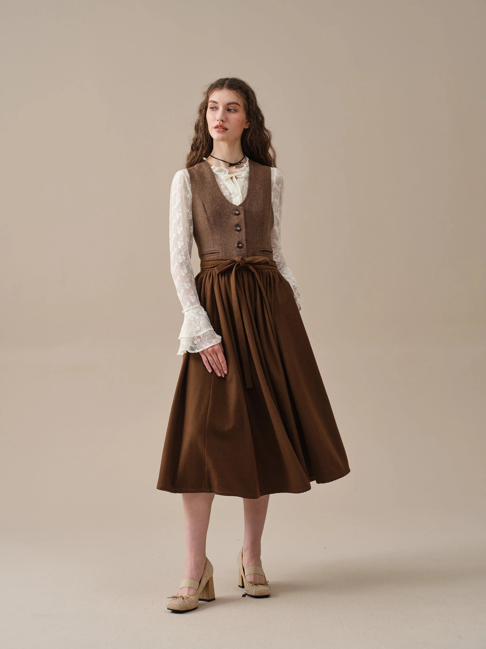 Beth 13 |tied wool skirt - Image 3