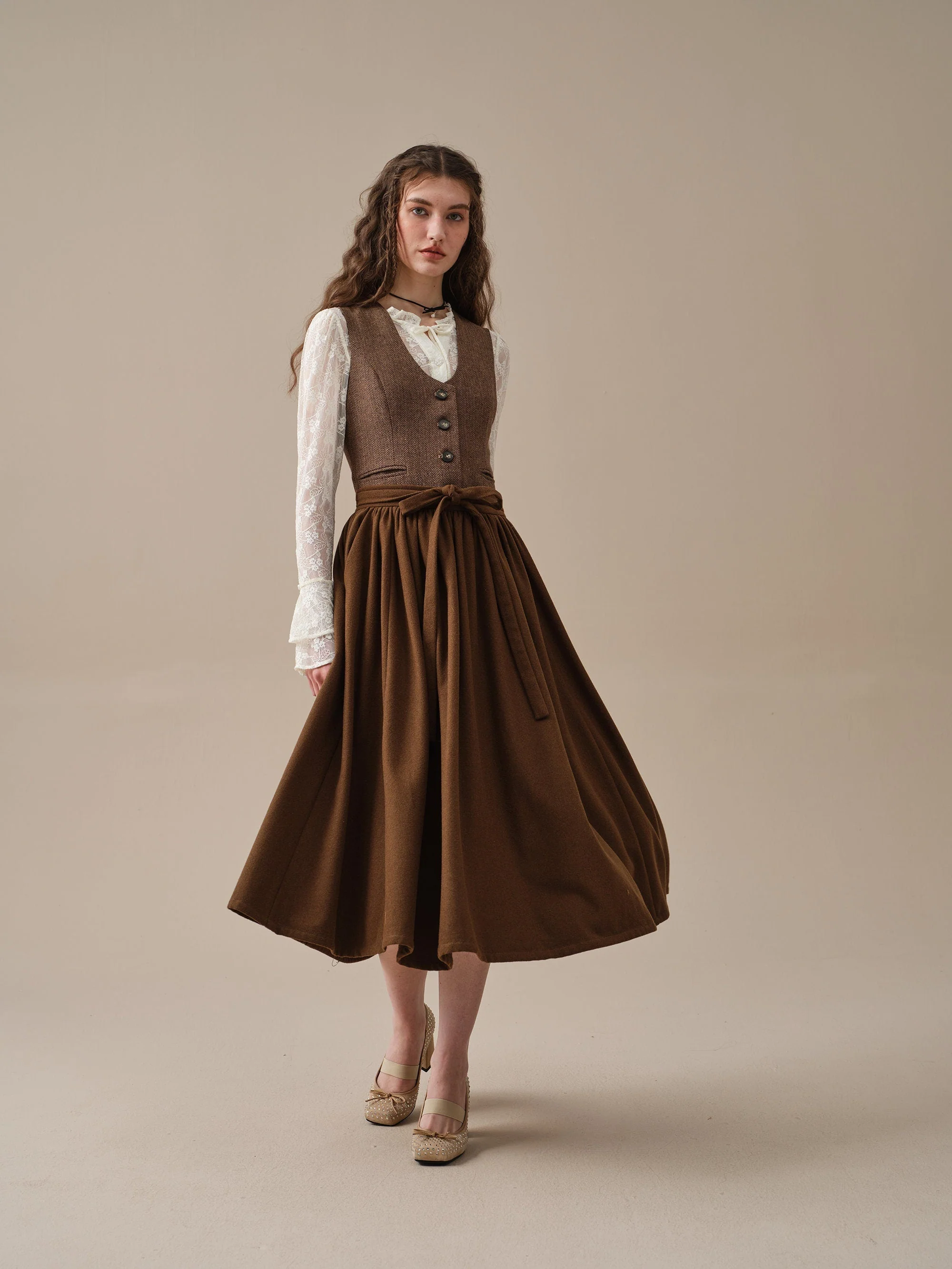 Beth 13 |tied wool skirt - Image 5