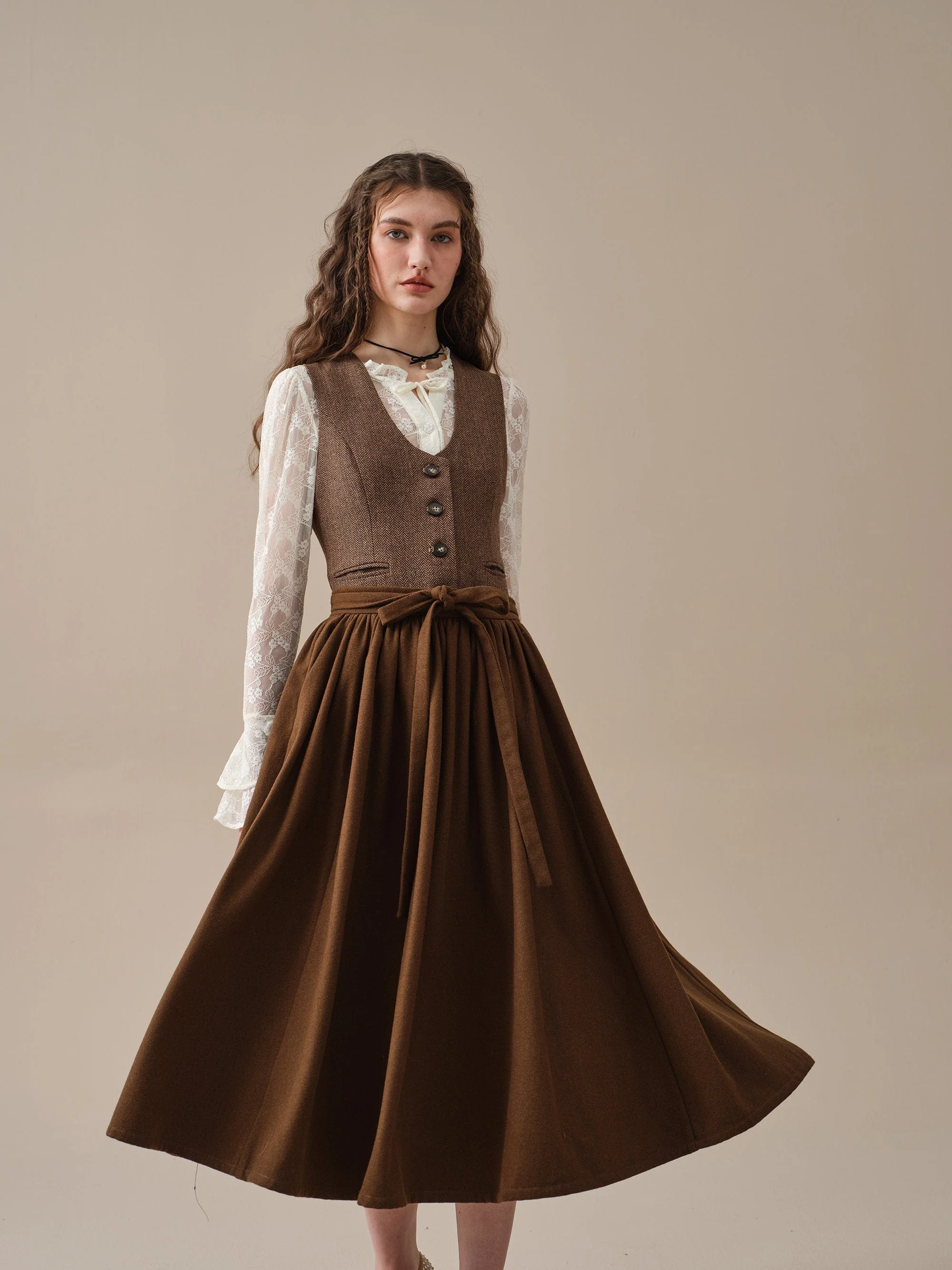 Beth 13 |tied wool skirt - Image 6