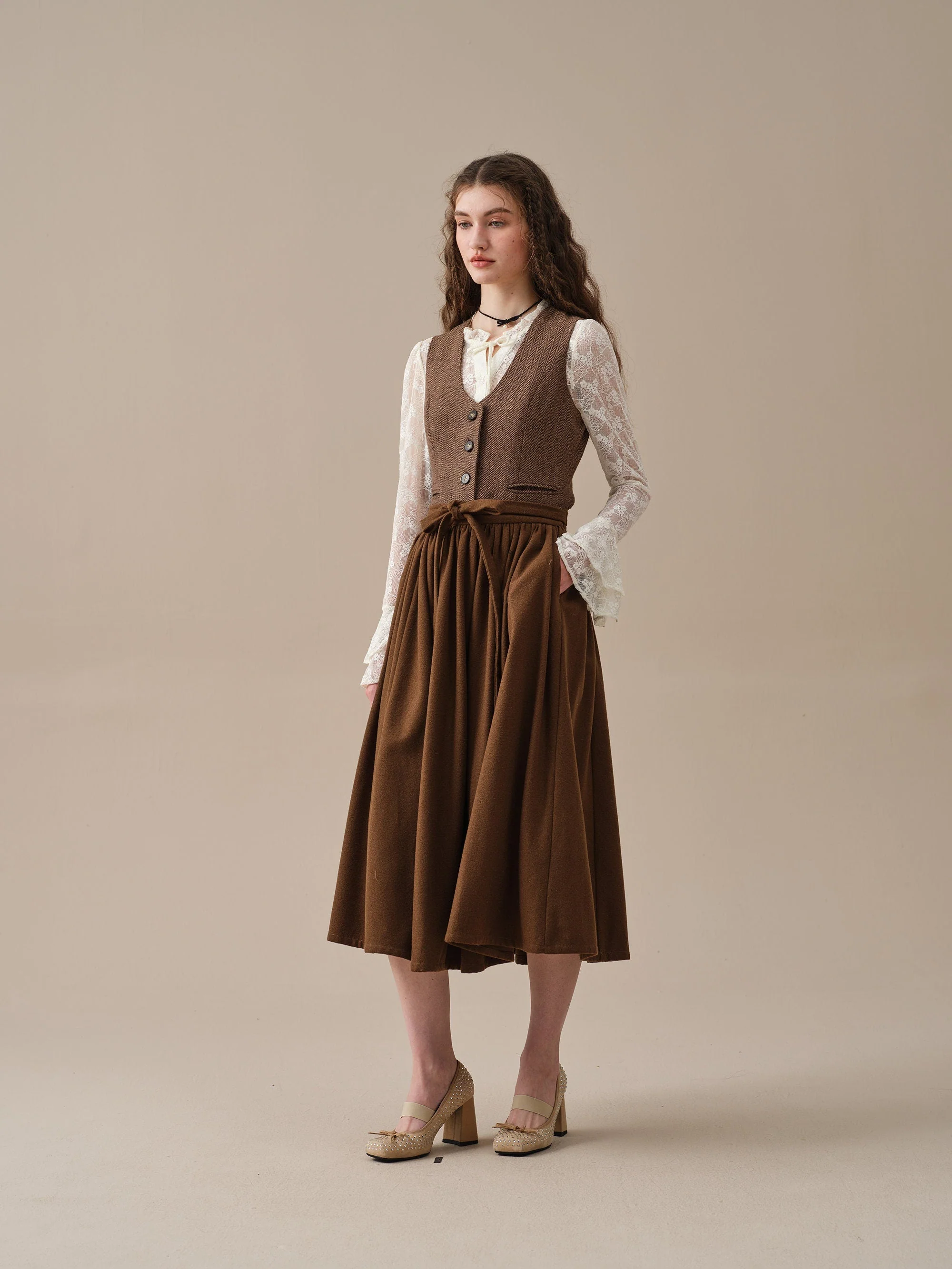 Beth 13 |tied wool skirt - Image 7