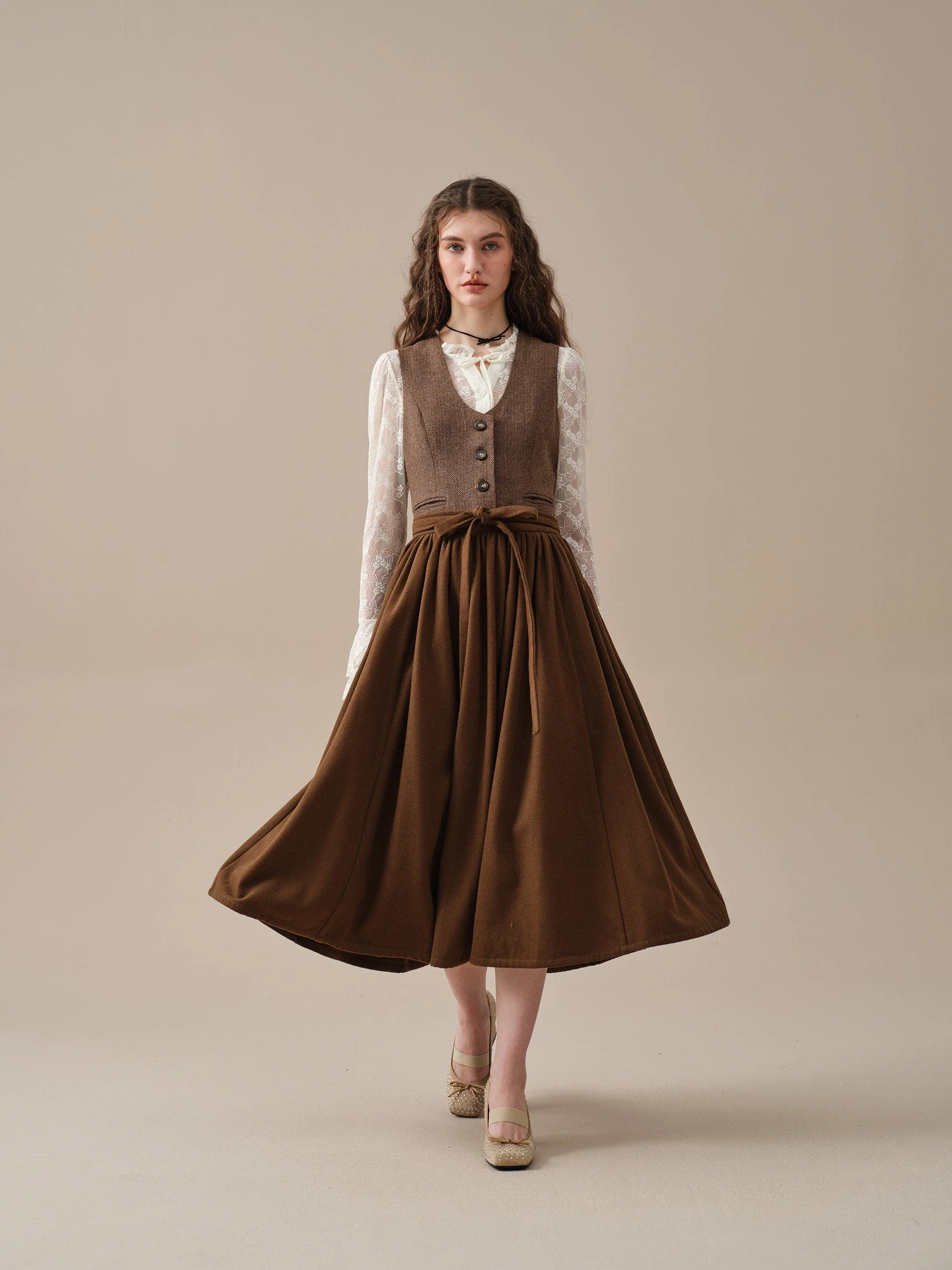 Beth 13 |tied wool skirt - Image 8