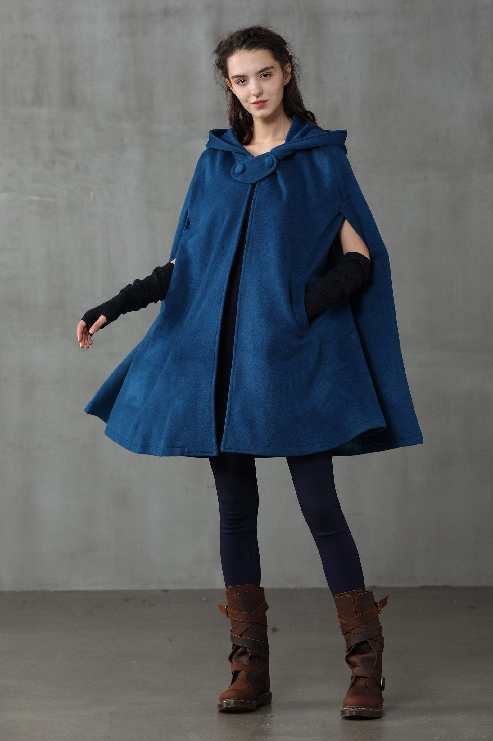 The New Yorker | Hooded Cashmere Cape - Image 13