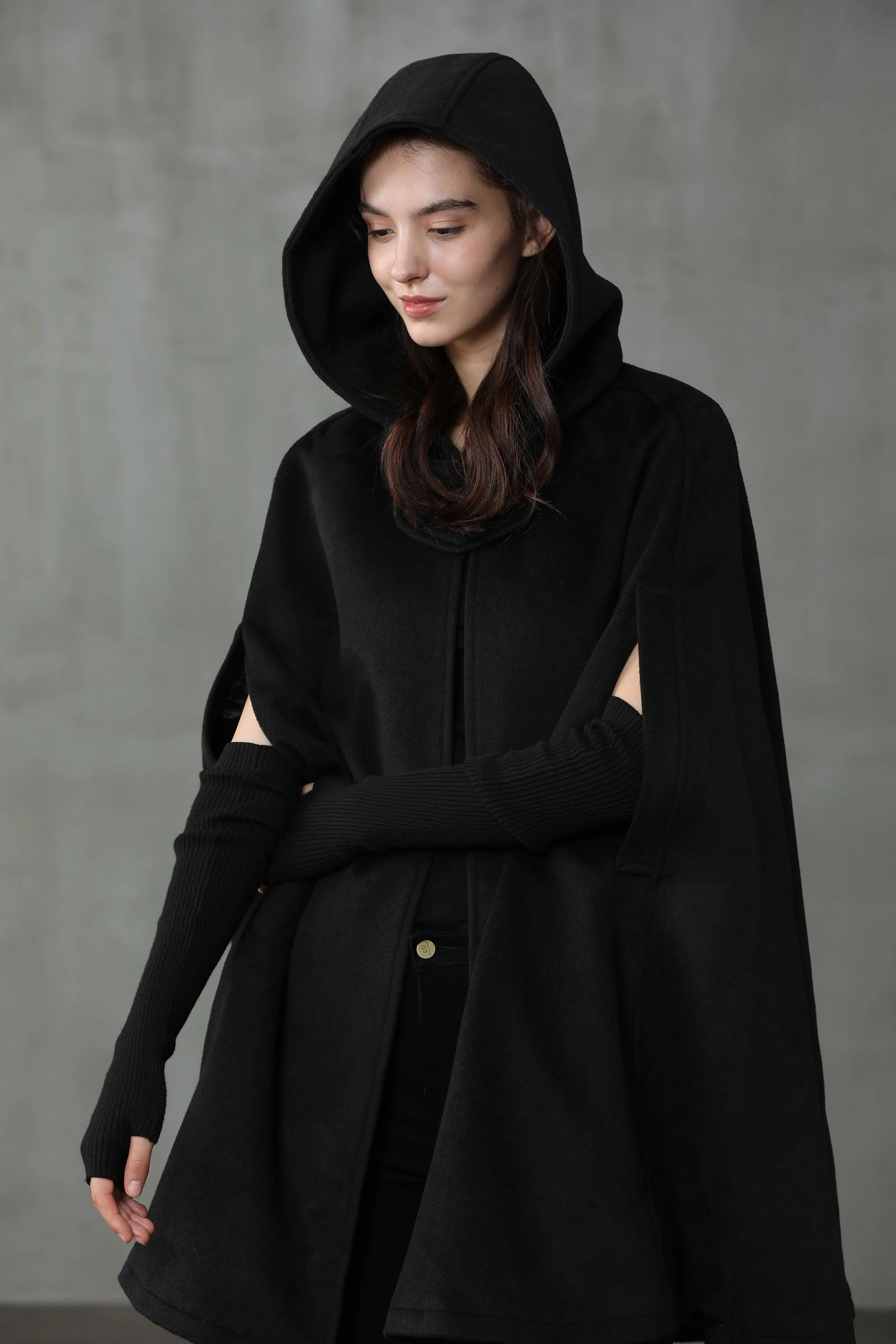 The New Yorker | Hooded Cashmere Cape - Image 6
